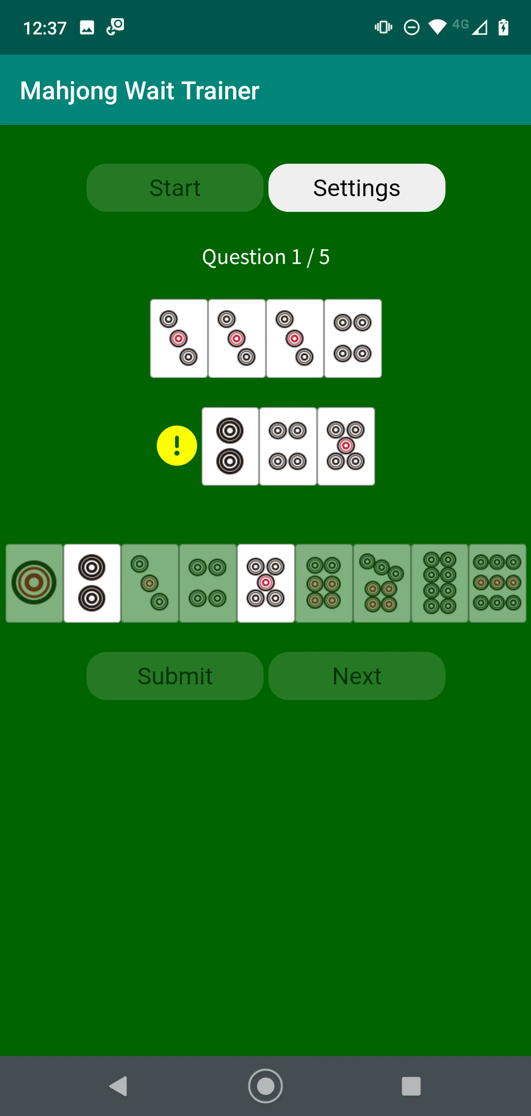 Mahjong Wait Trainer | Indus Appstore | Screenshot