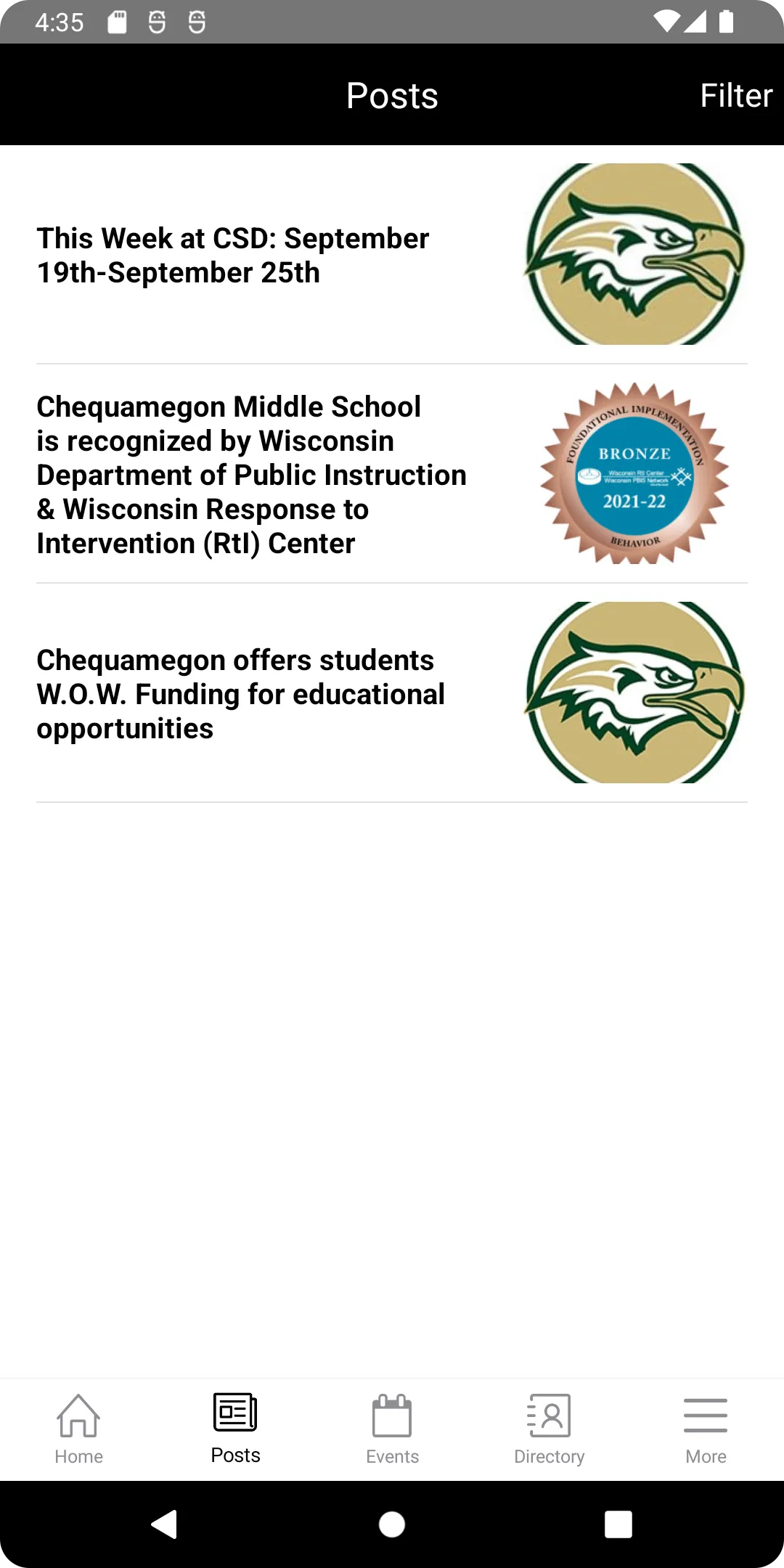 Chequamegon School District | Indus Appstore | Screenshot