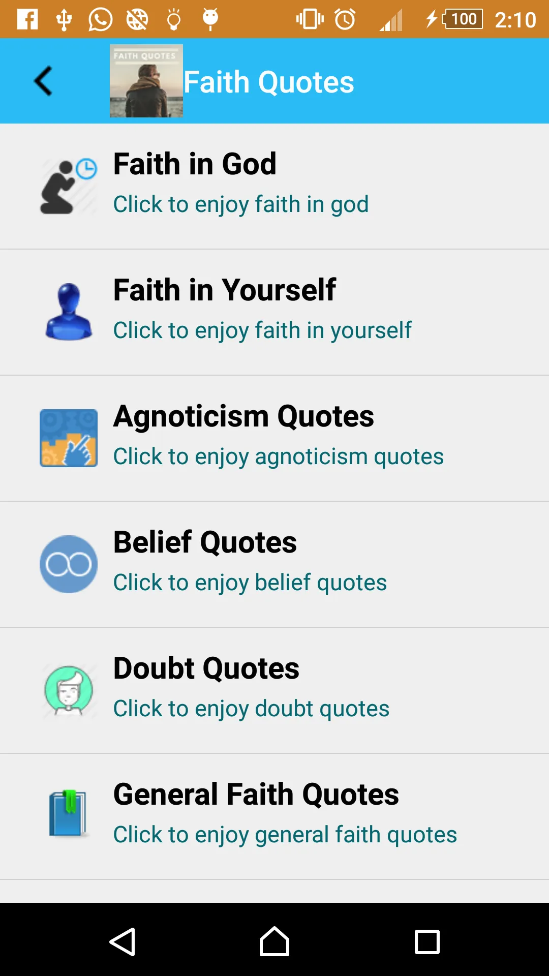 Faith Quotes | Indus Appstore | Screenshot