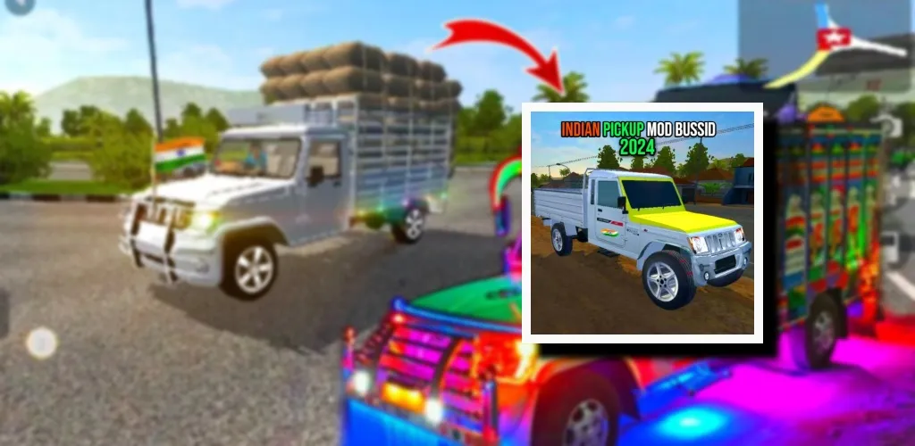 Indian Pickup Mod Bussid | Indus Appstore | Screenshot