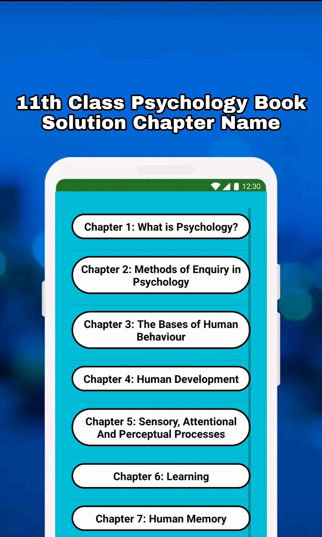 11th Class Psychology Solution | Indus Appstore | Screenshot