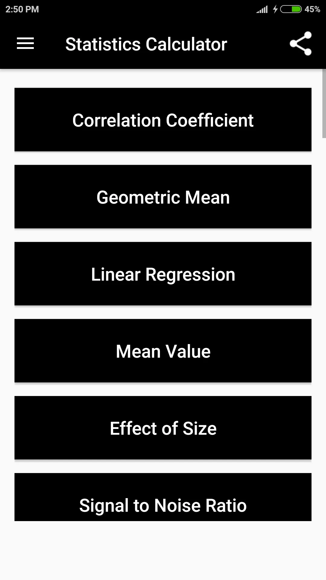 Statistics Calculator | Indus Appstore | Screenshot