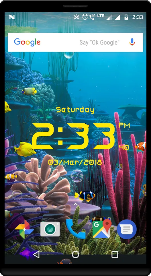 Aquarium live wallpaper with d | Indus Appstore | Screenshot