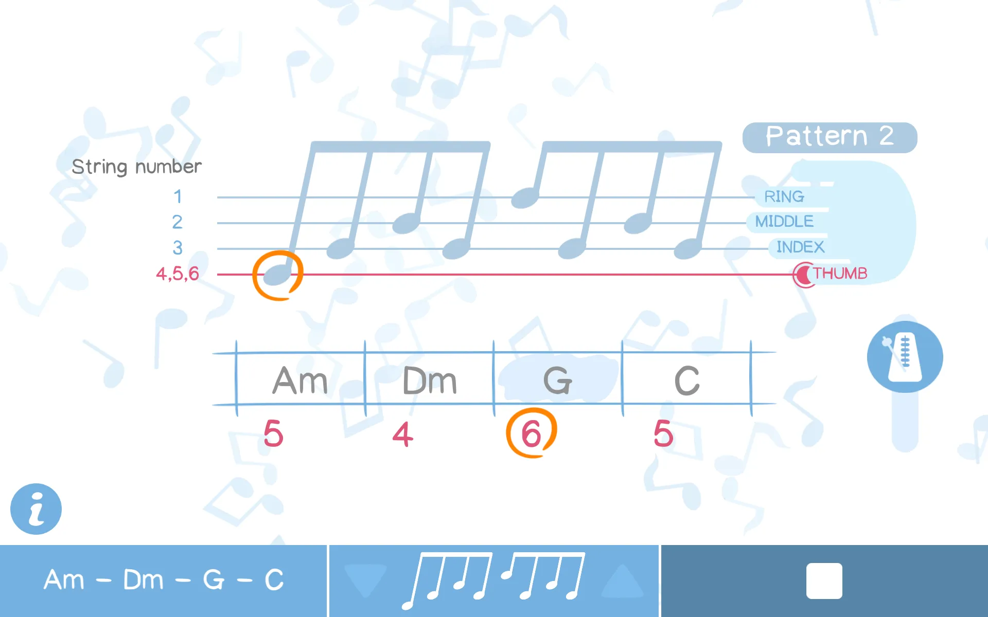 Arpeggio Pattern: Guitar tool | Indus Appstore | Screenshot