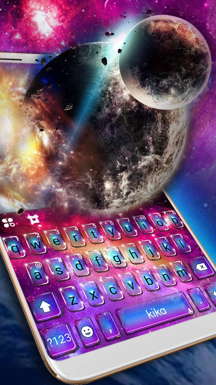 Delicate Galaxy Keyboard Theme | Indus Appstore | Screenshot