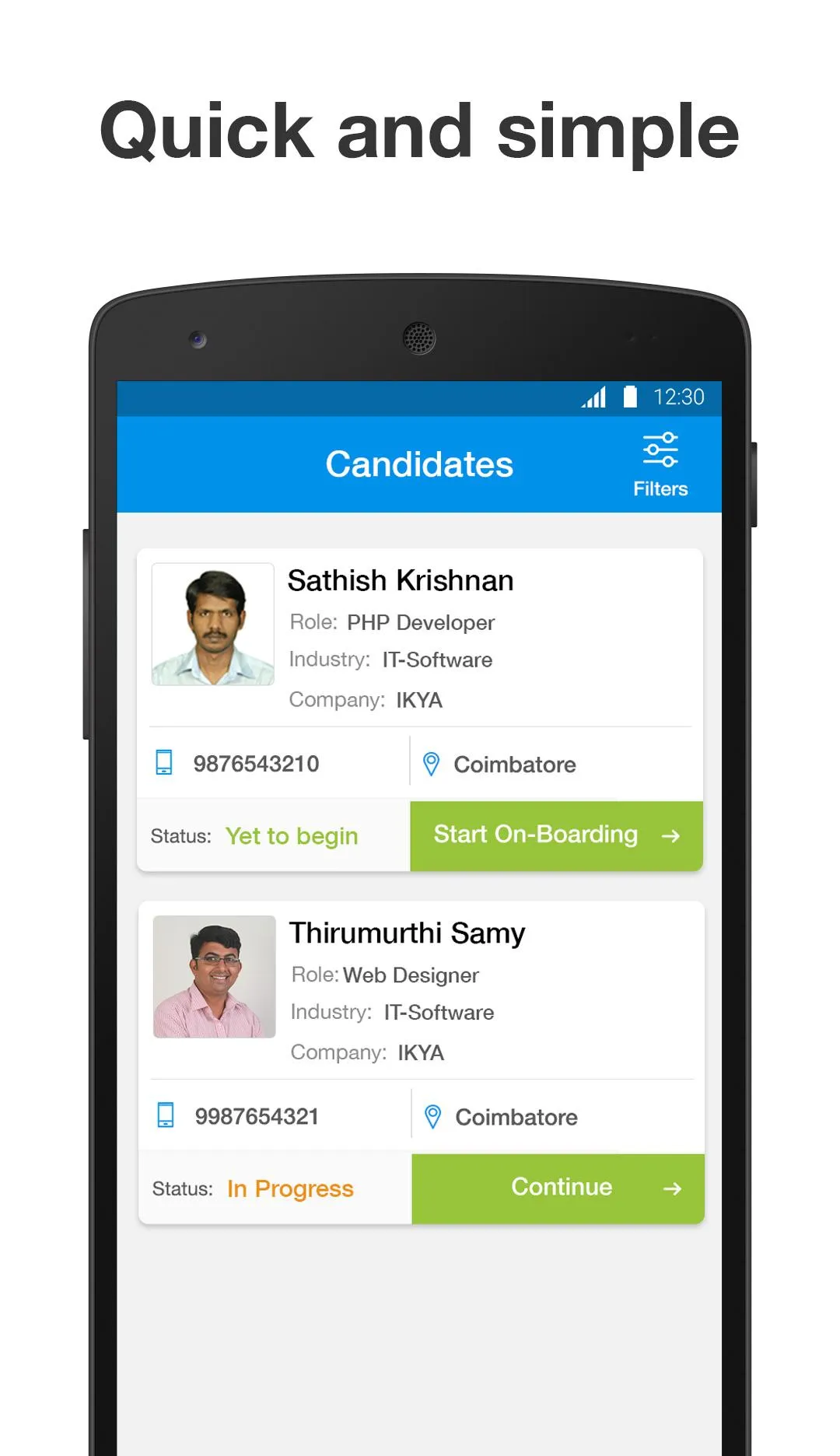 POP - Paperless Onboarding | Indus Appstore | Screenshot