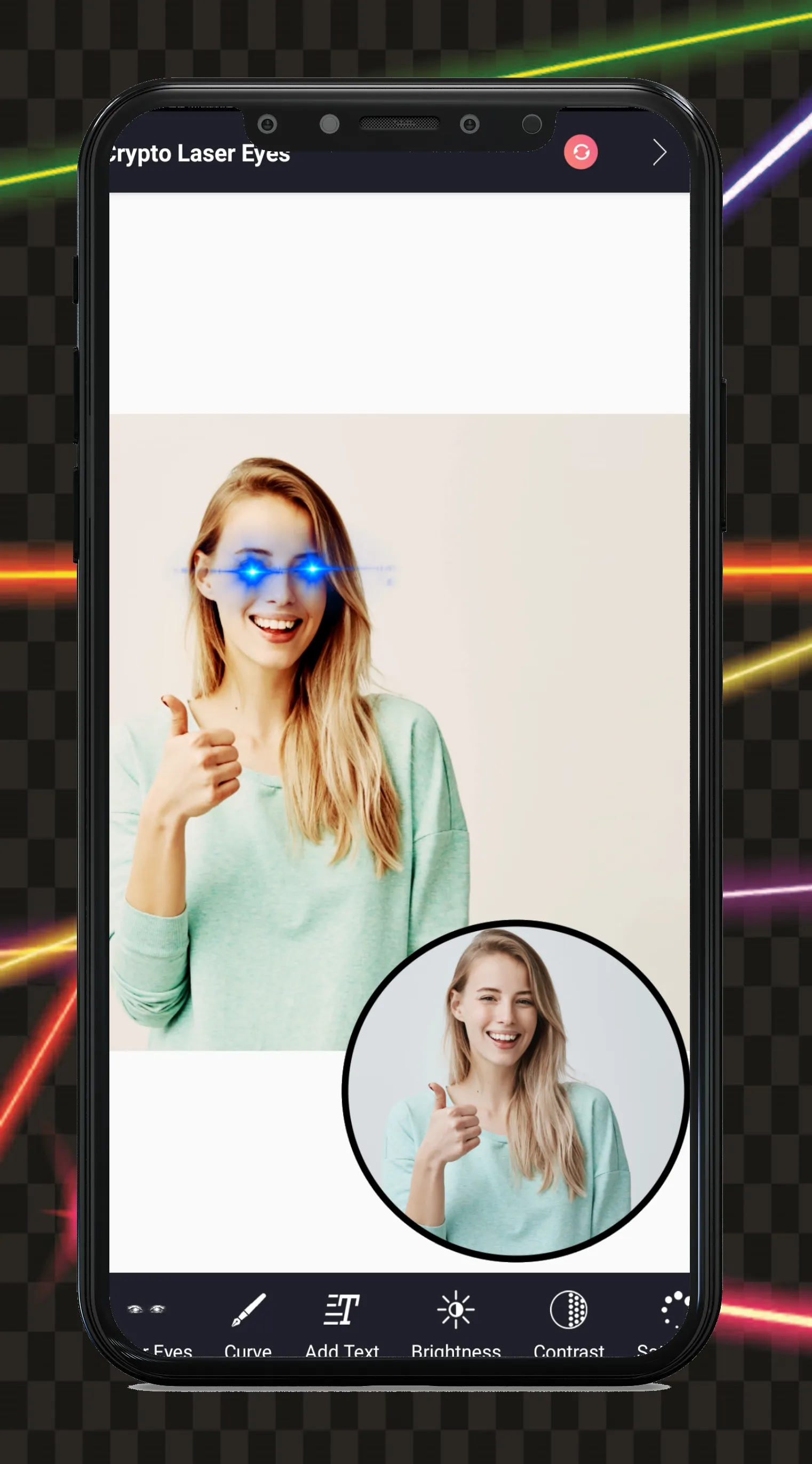 Add Laser Eyes - Photo Editor | Indus Appstore | Screenshot