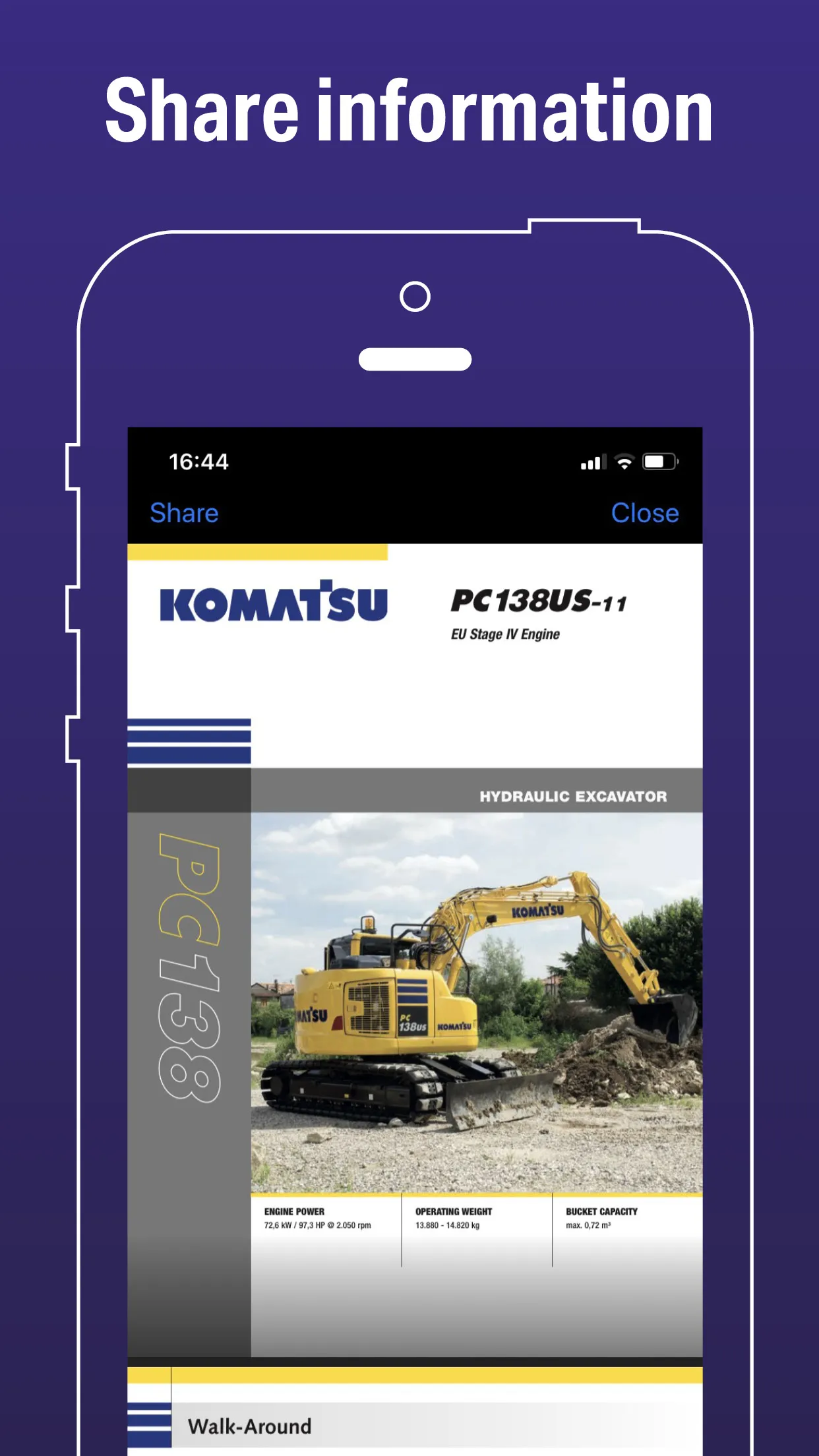 Komatsu Sales Tool | Indus Appstore | Screenshot