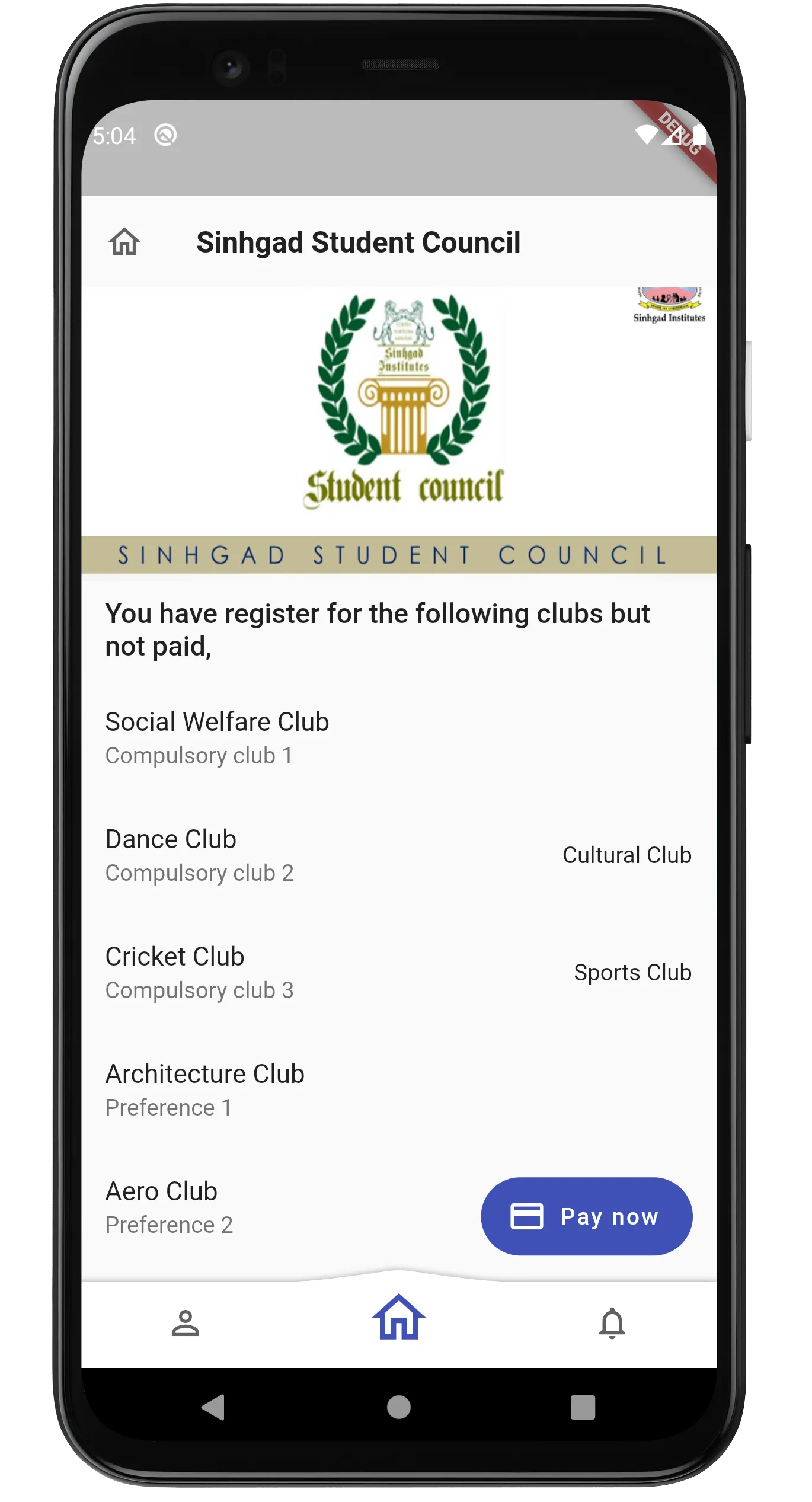 Sinhgad Student Council | Indus Appstore | Screenshot