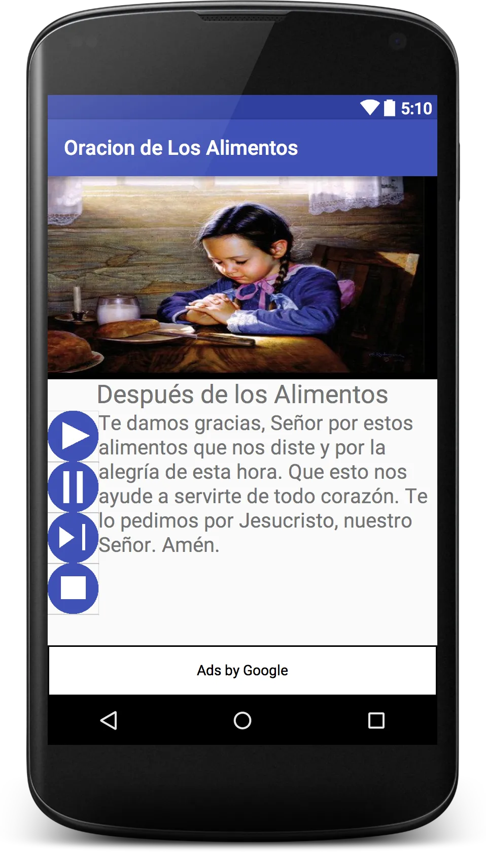 Oracion de Los Alimentos | Indus Appstore | Screenshot