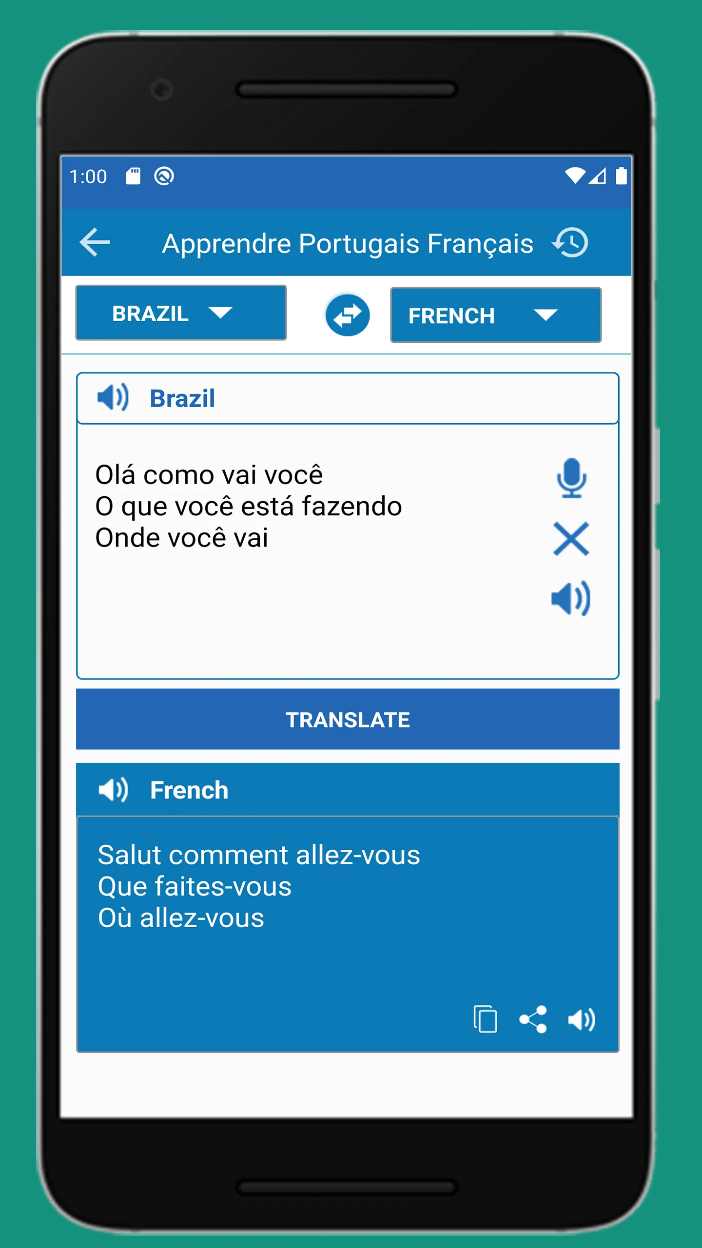 Traducteur Français Portugais | Indus Appstore | Screenshot