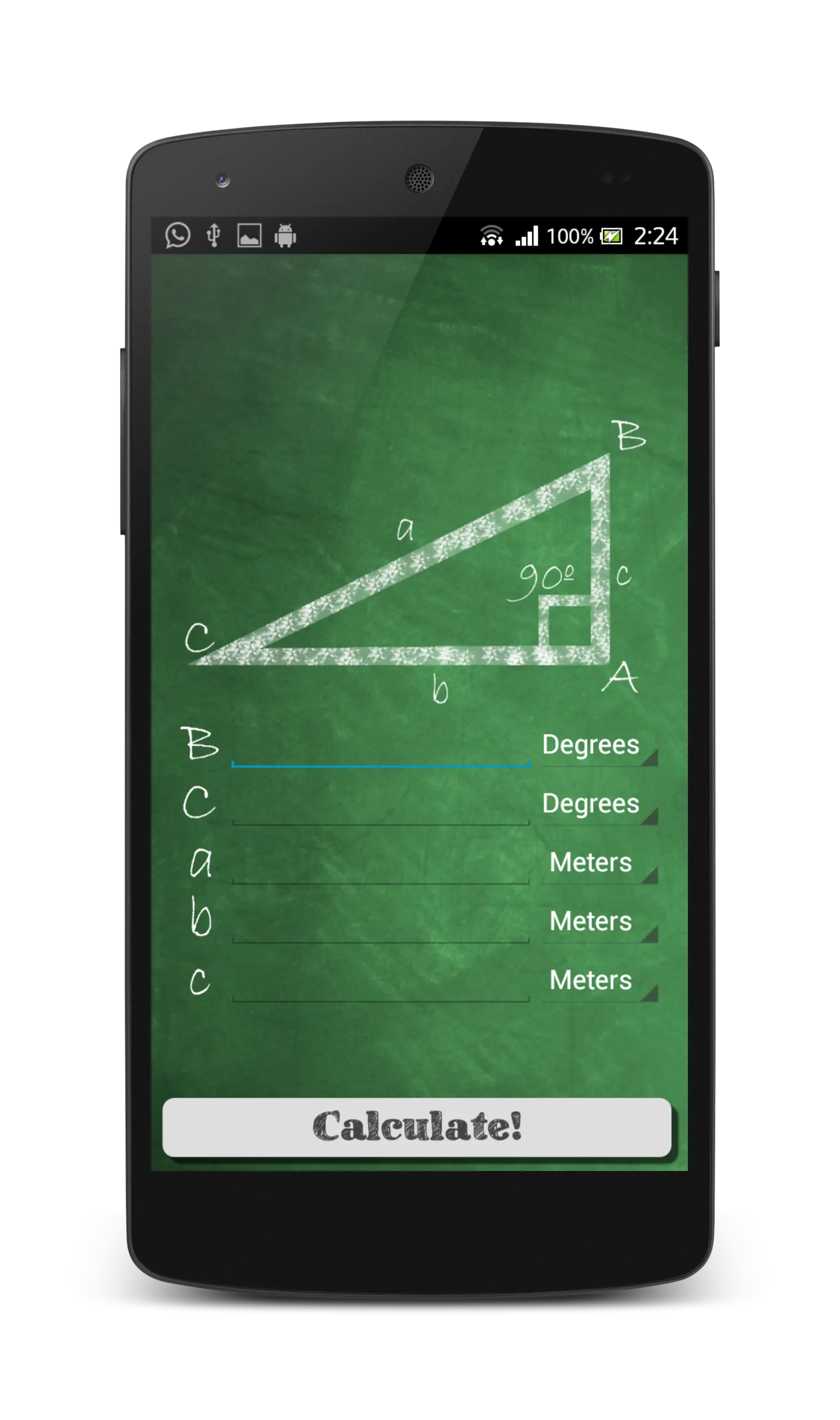 Right Triangle Calculator (Pyt | Indus Appstore | Screenshot