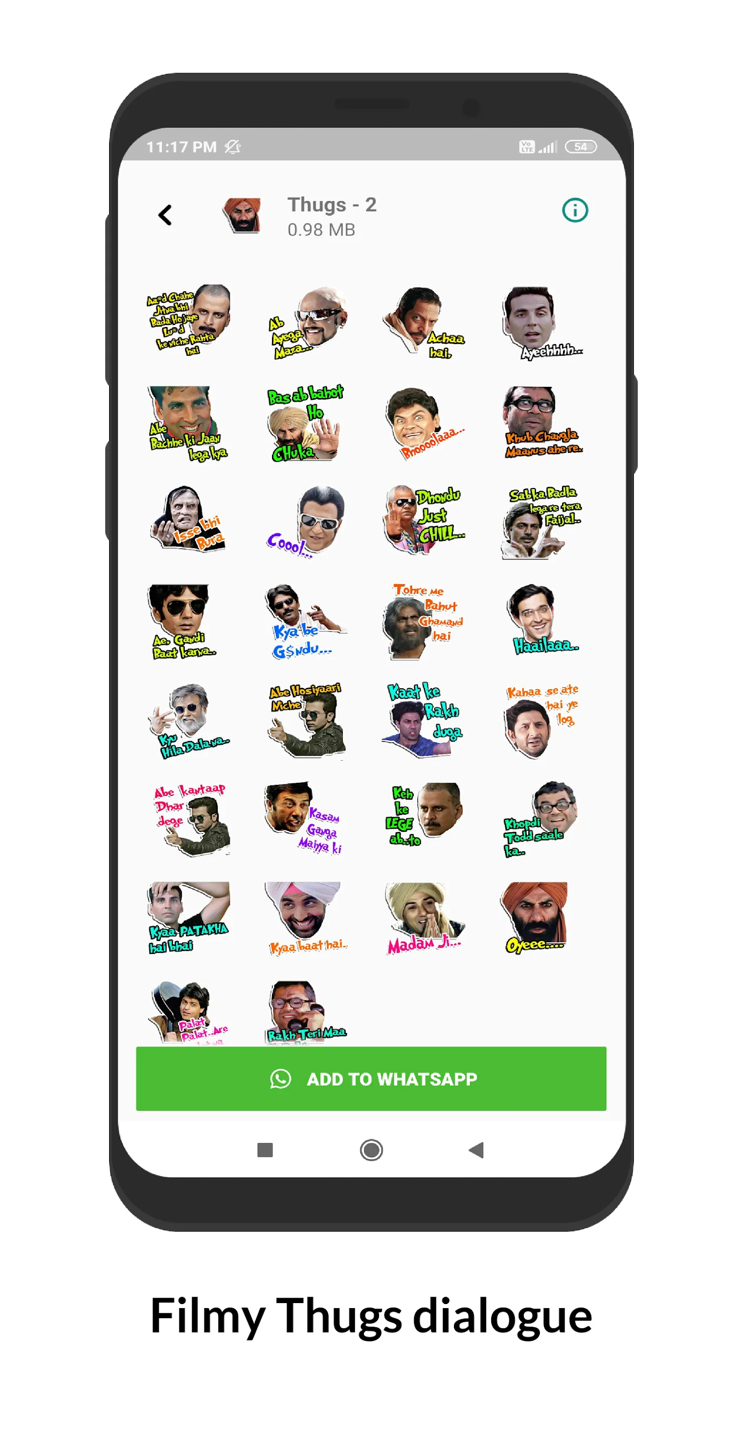 Hindi Sticker: Text WAStickers | Indus Appstore | Screenshot