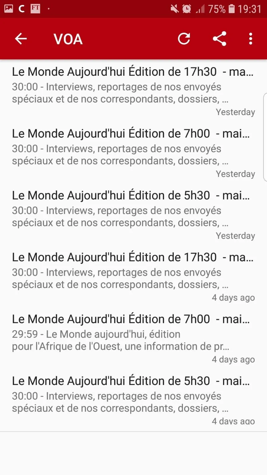 Radio Afrique | Indus Appstore | Screenshot