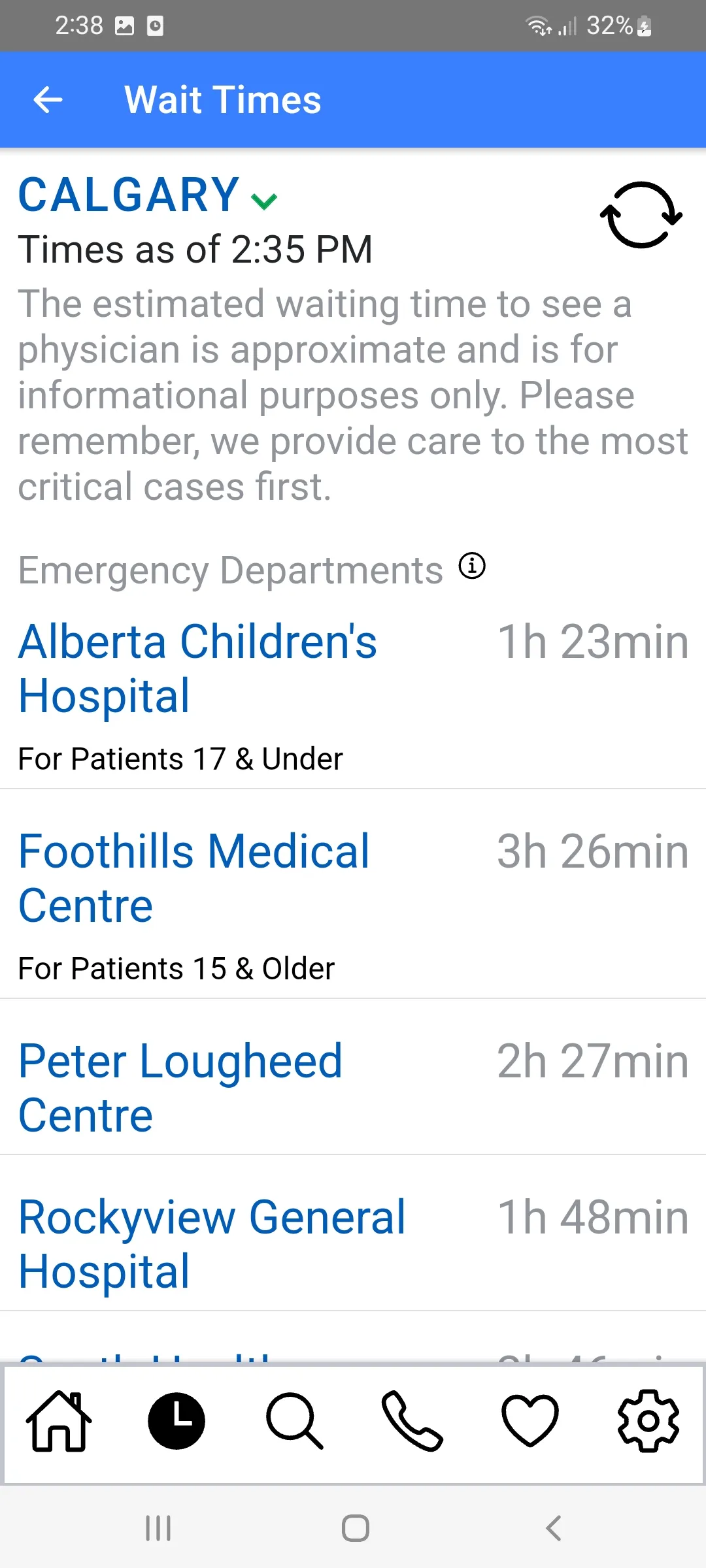 Alberta Health Services (AHS) | Indus Appstore | Screenshot