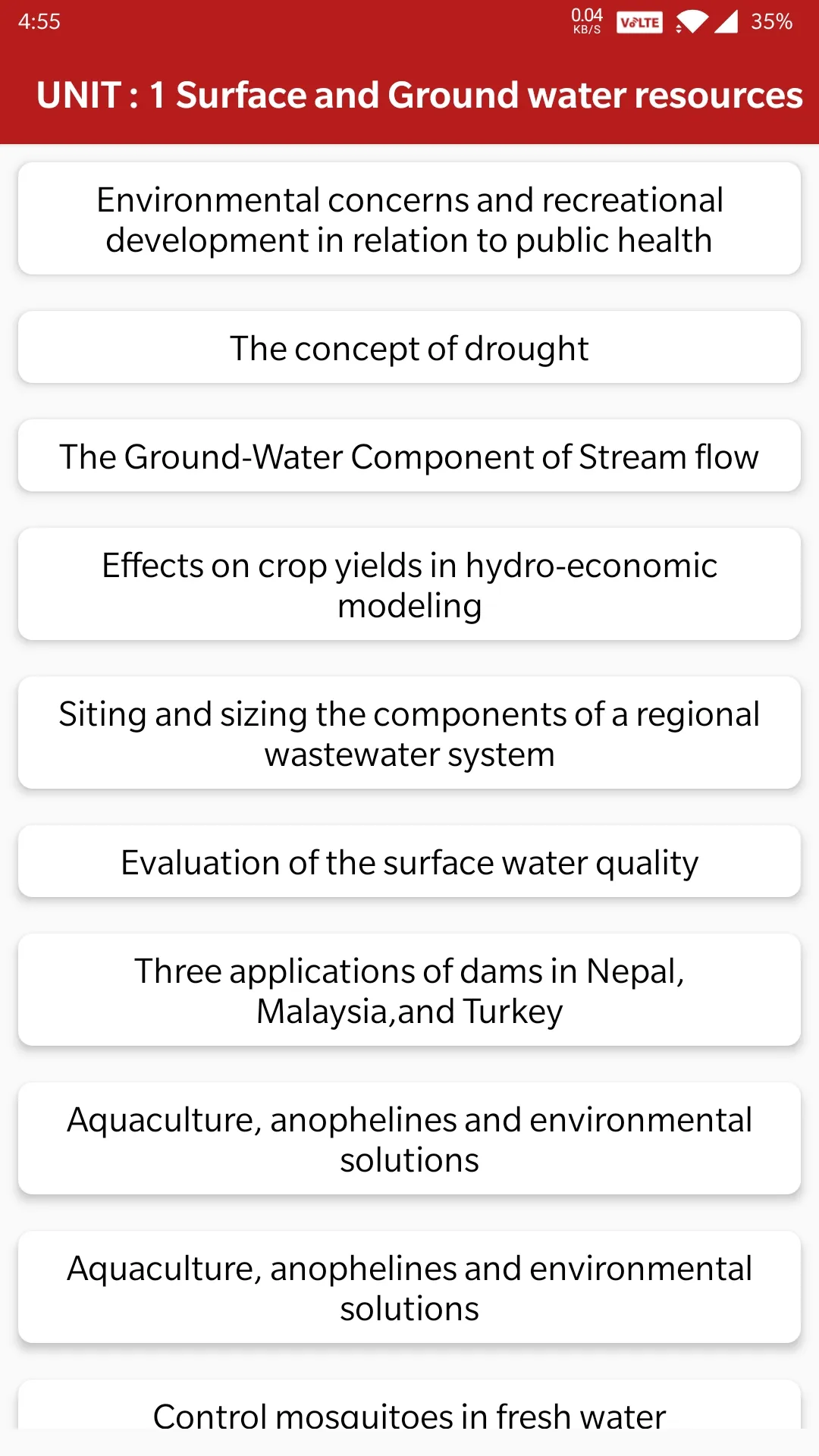 Water Resources Engineering | Indus Appstore | Screenshot