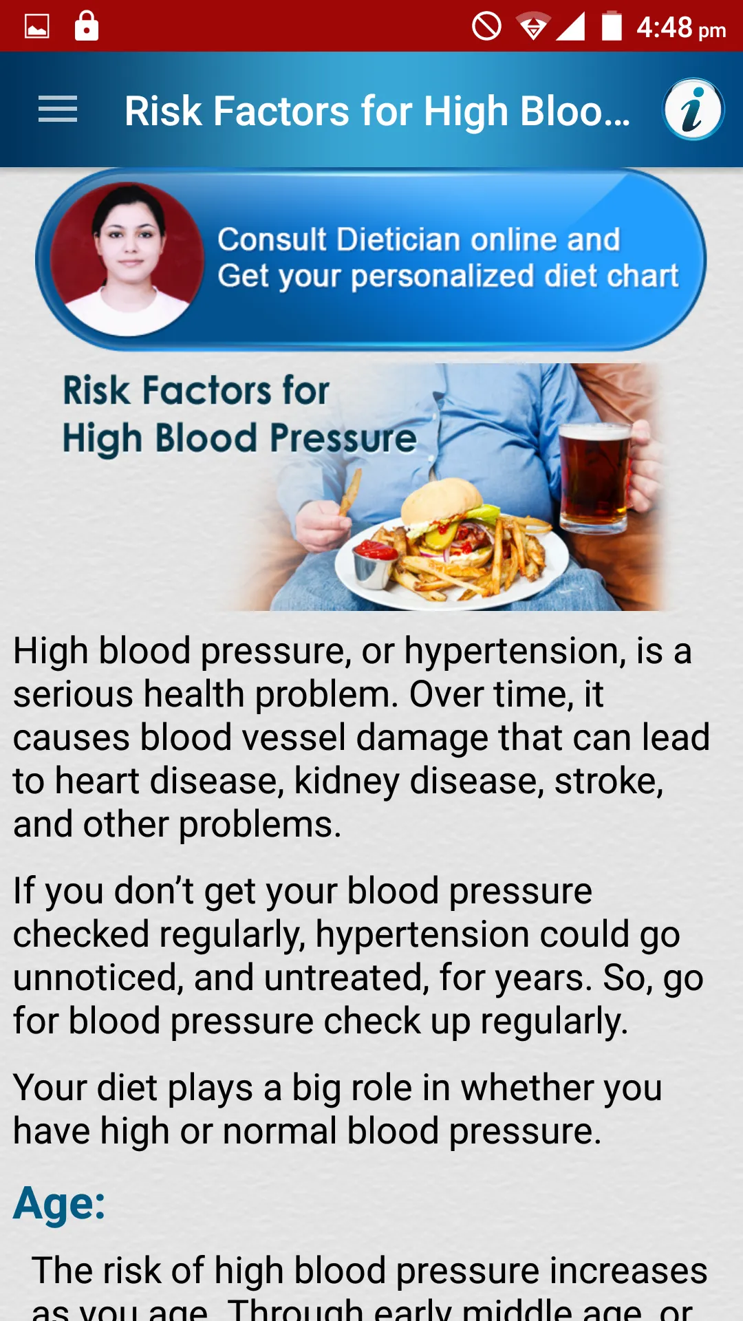 High Blood Pressure Diet Tips | Indus Appstore | Screenshot