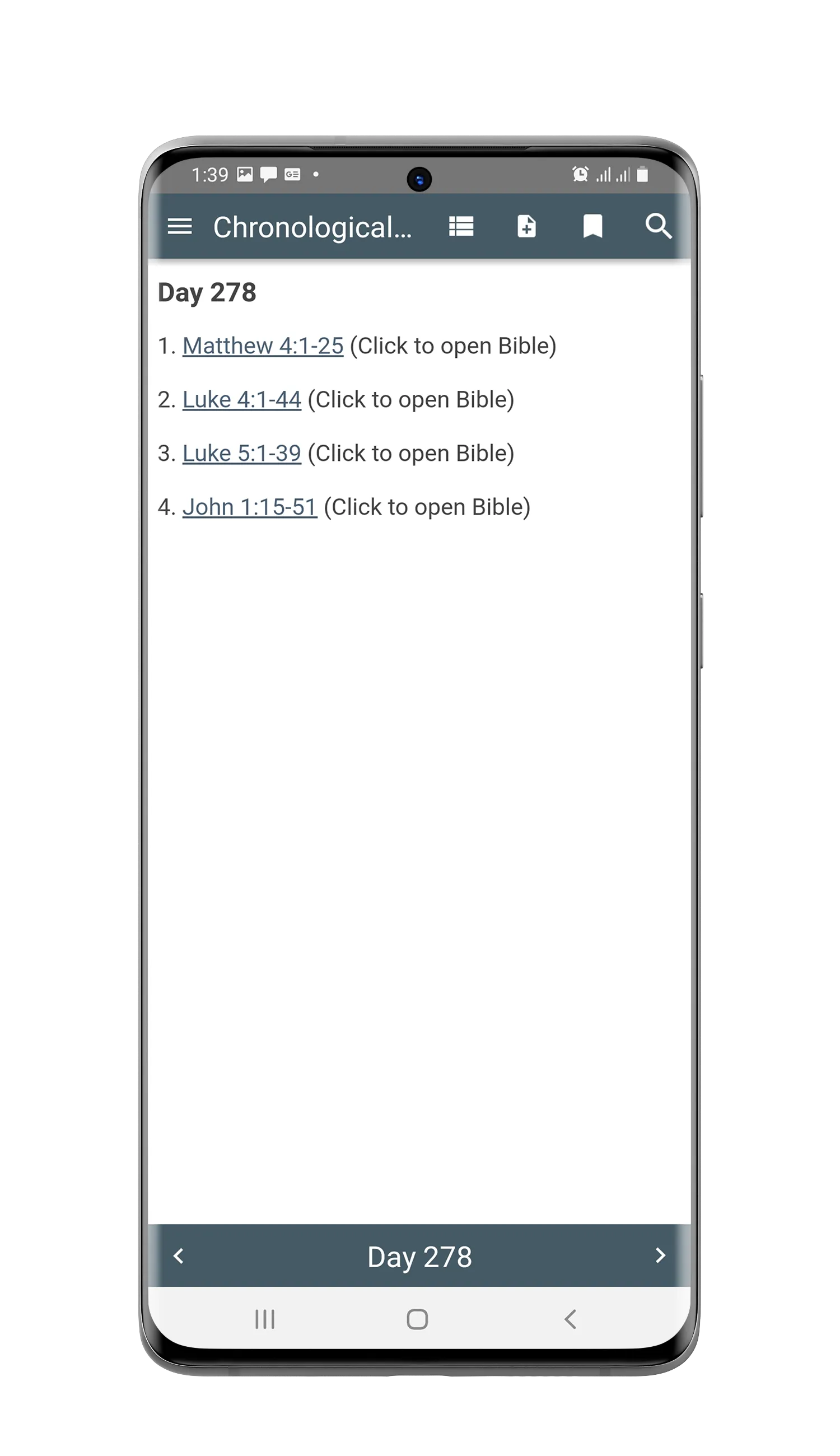 Chronological Bible Reading | Indus Appstore | Screenshot