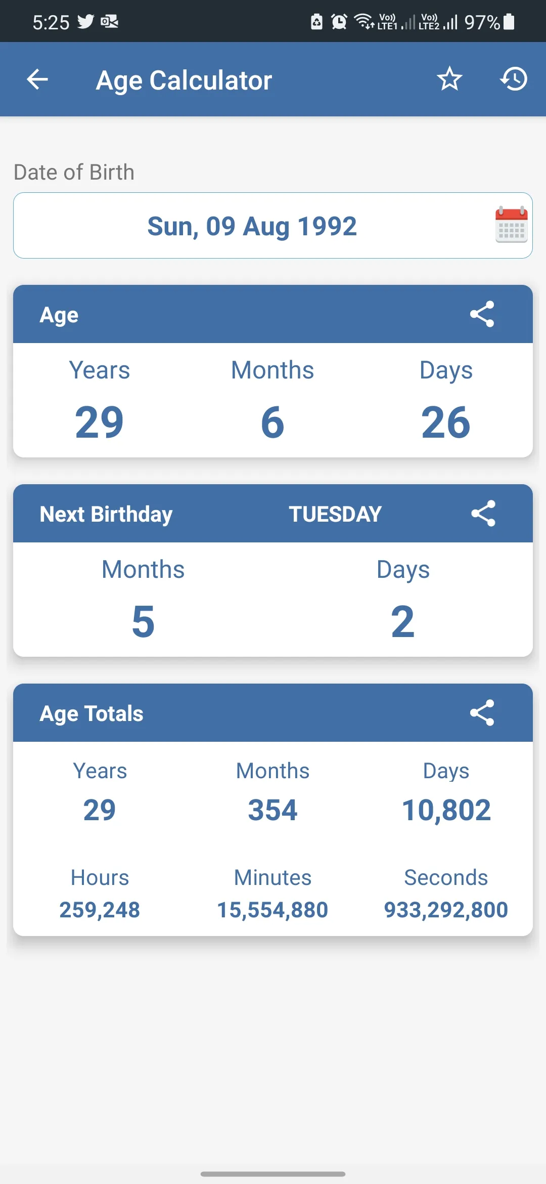 Date Calculator - Time & Age | Indus Appstore | Screenshot