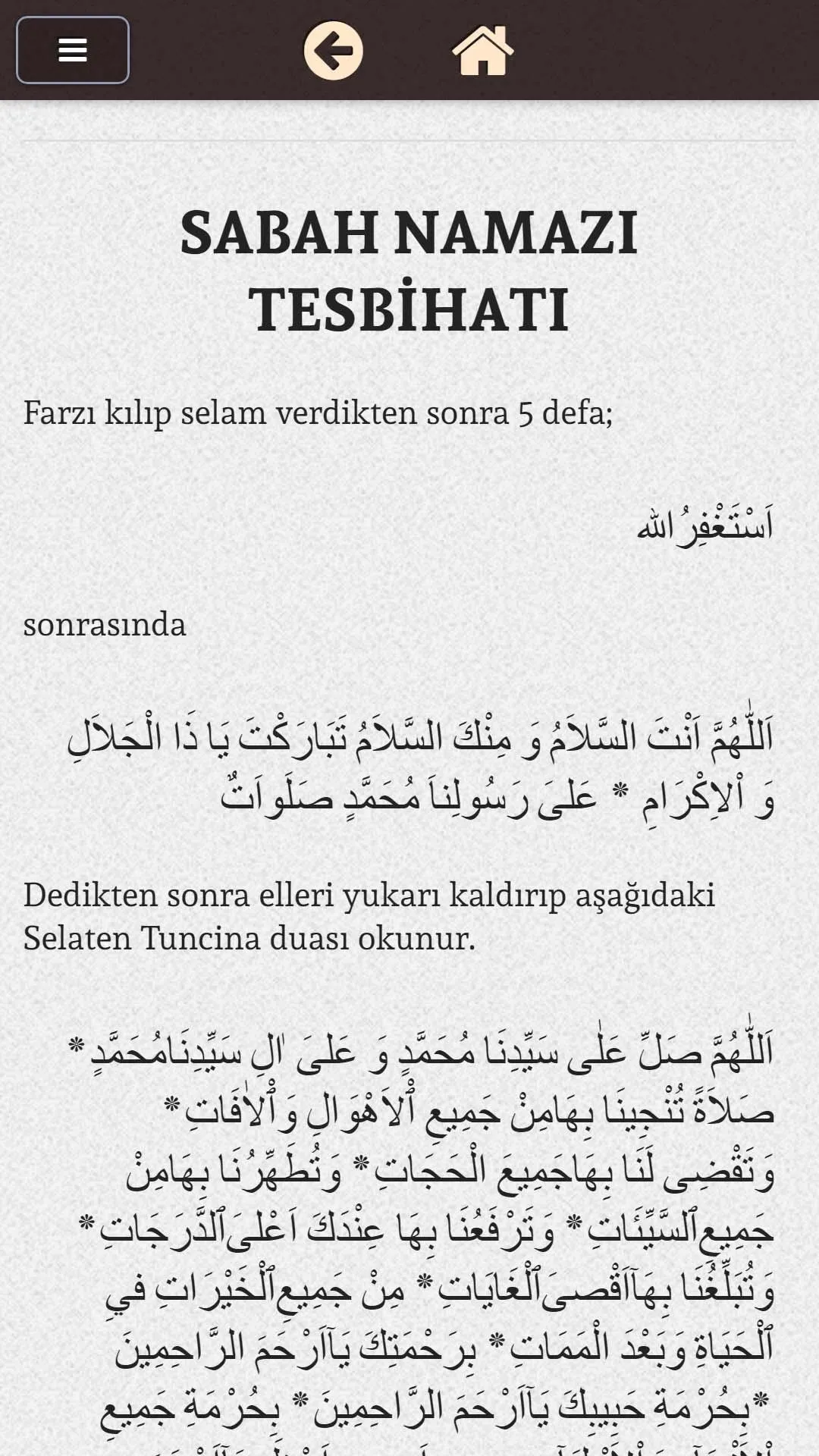 Namaz Tesbihatı Arapça Türkçe | Indus Appstore | Screenshot