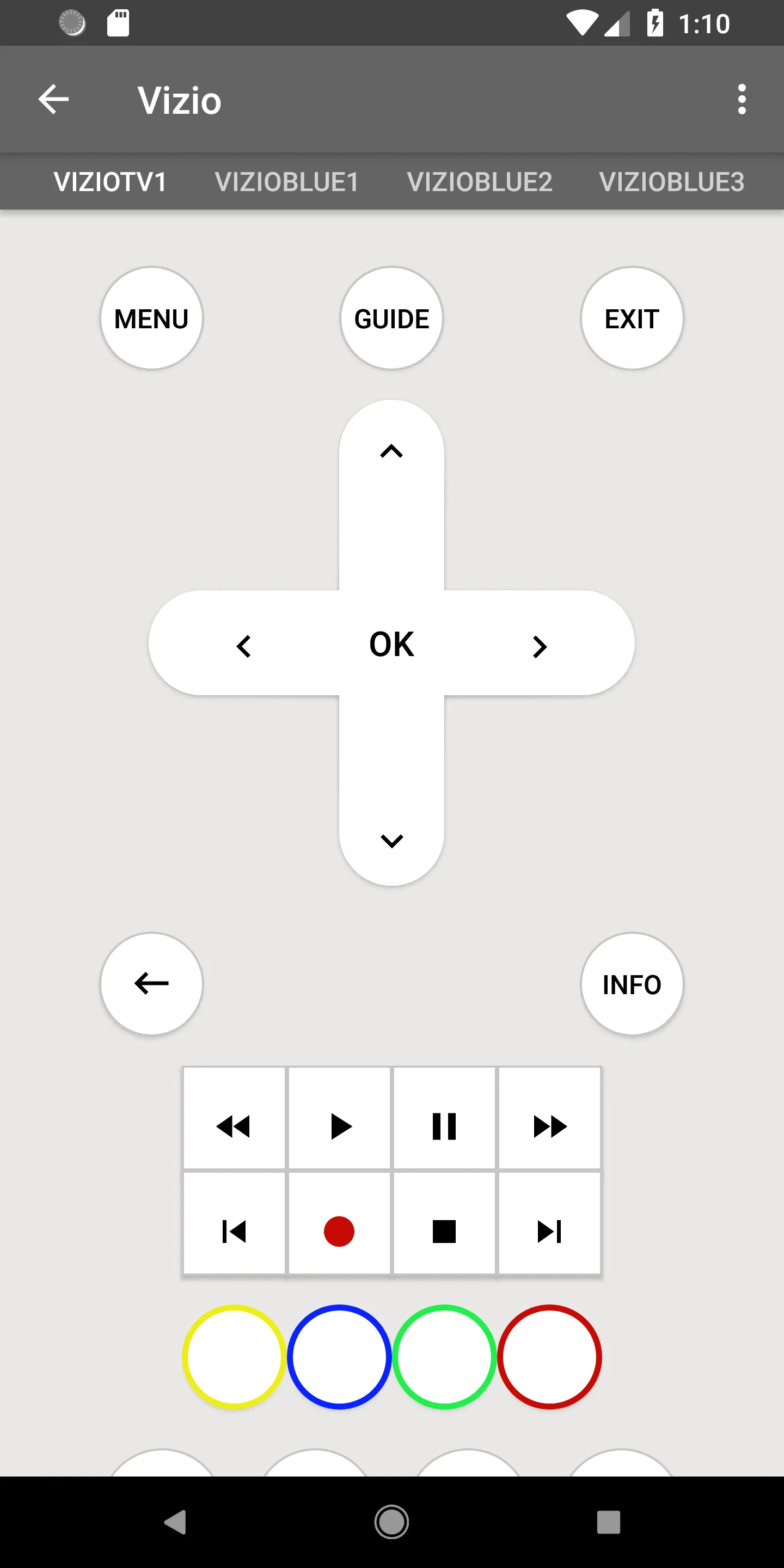 Vizio TV Remote | Indus Appstore | Screenshot