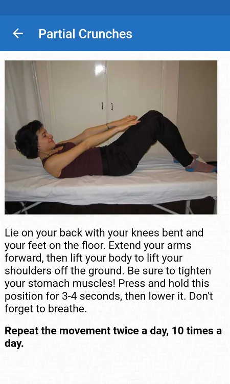 Exercises for lower back pain | Indus Appstore | Screenshot