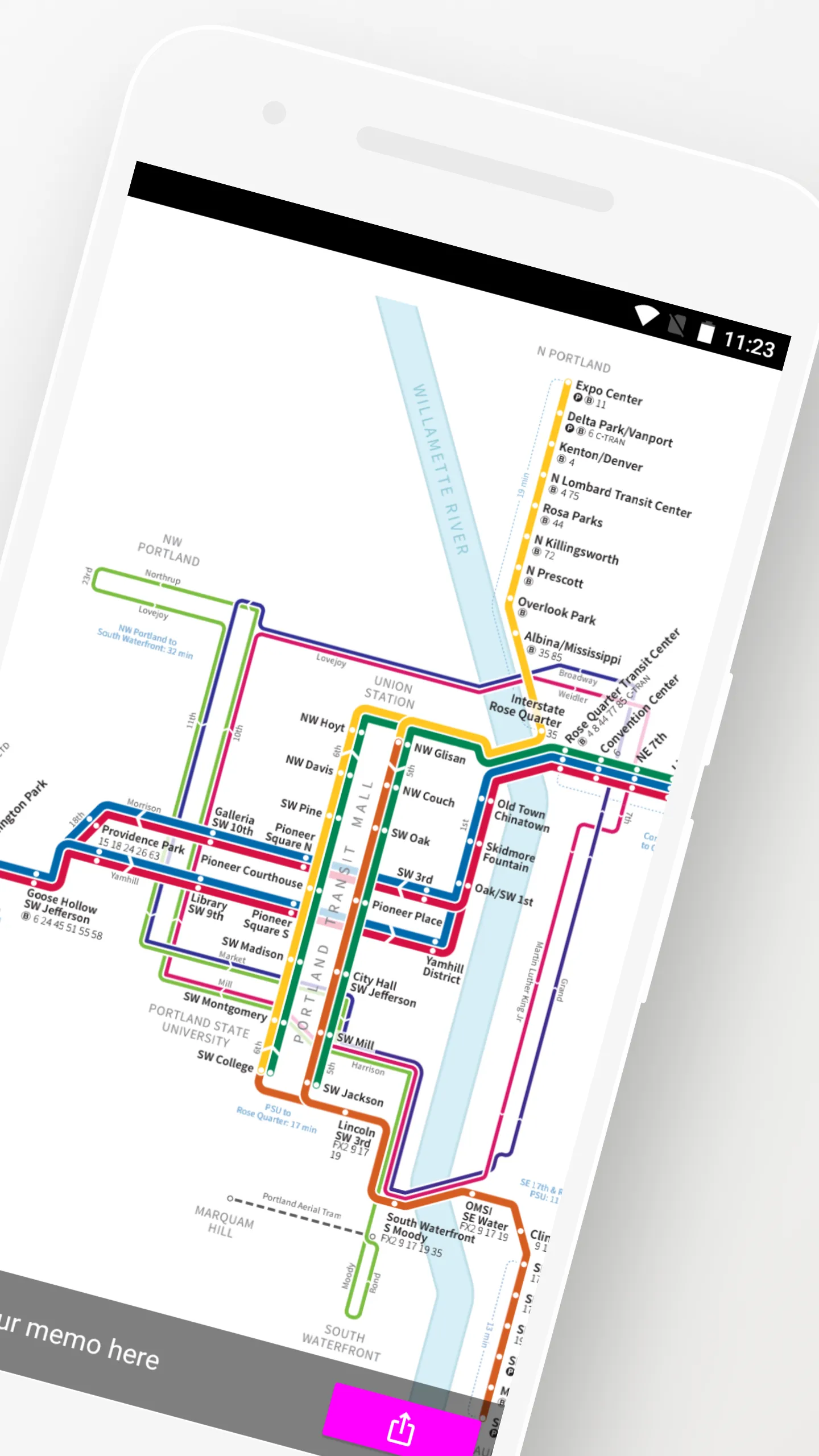 Portland Bus Rail Travel Guide | Indus Appstore | Screenshot