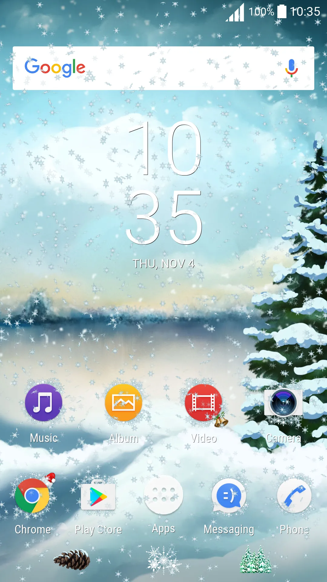 Snowy Winter Theme | Indus Appstore | Screenshot