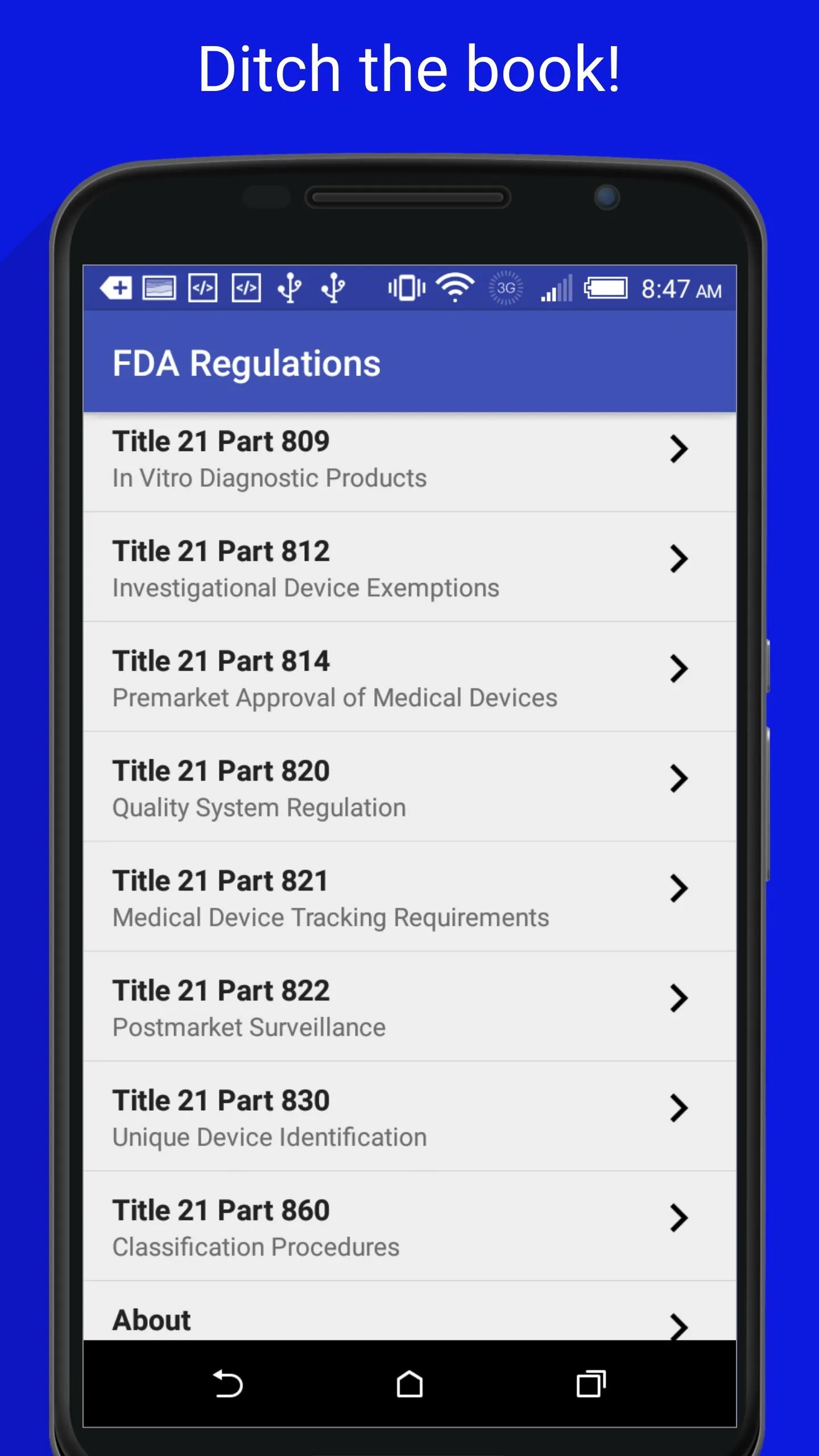 FDA Regulations | Indus Appstore | Screenshot