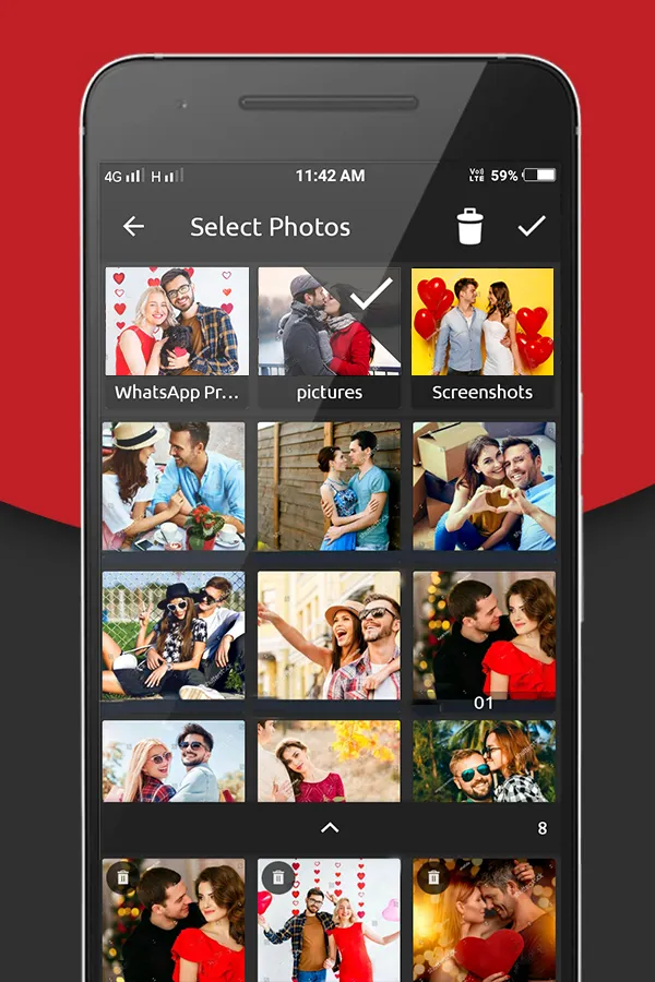 Valentin Day Video Maker Music | Indus Appstore | Screenshot