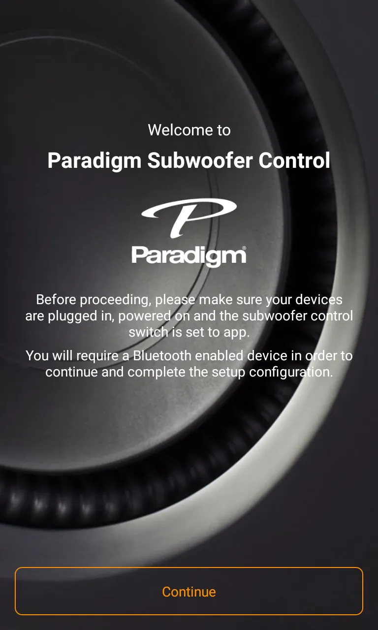 Paradigm Subwoofer Control | Indus Appstore | Screenshot