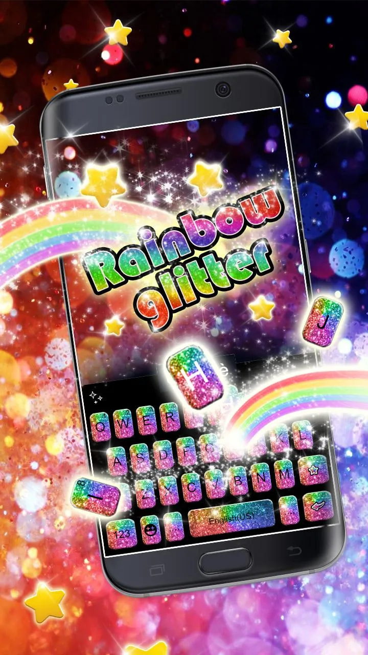 Rainbow Glisten Theme | Indus Appstore | Screenshot