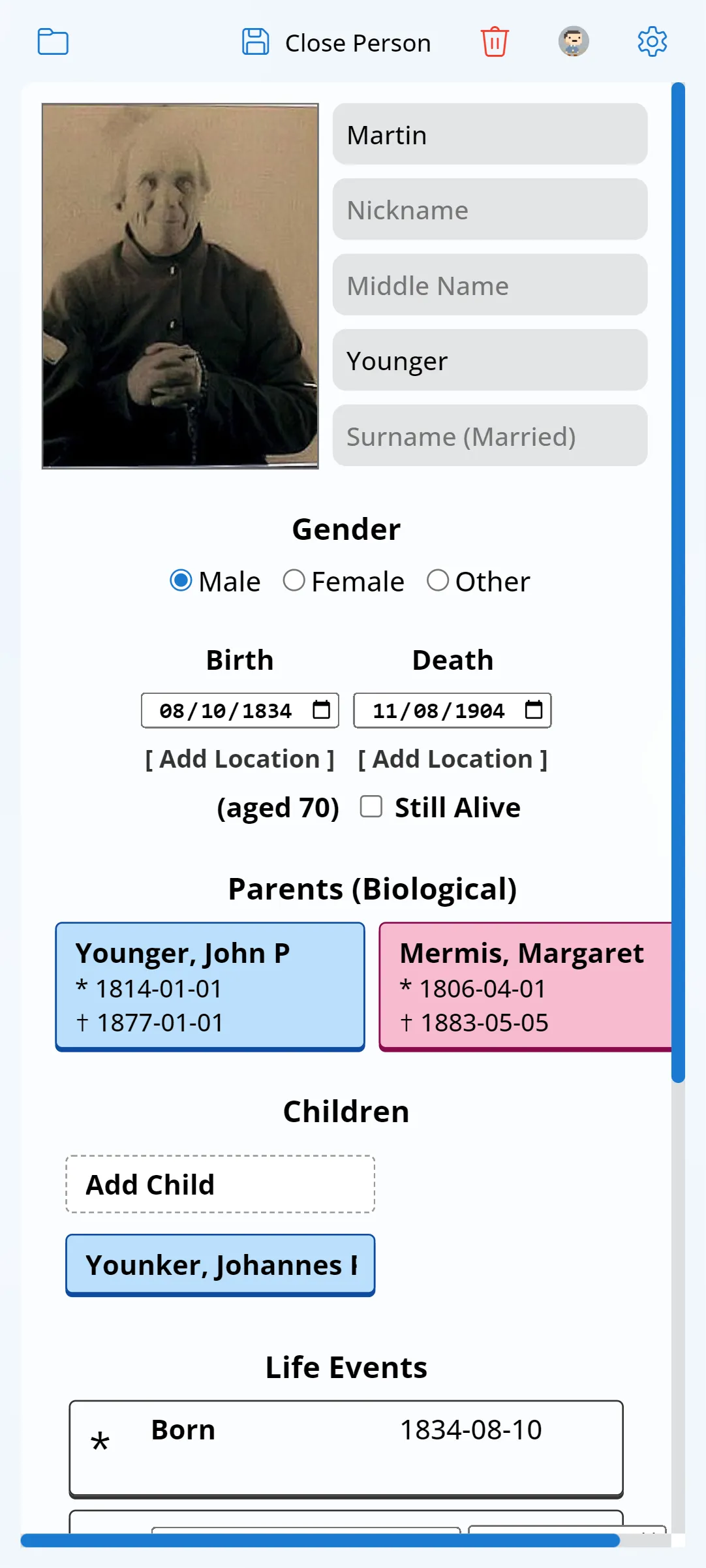 EZ Genealogy | Indus Appstore | Screenshot