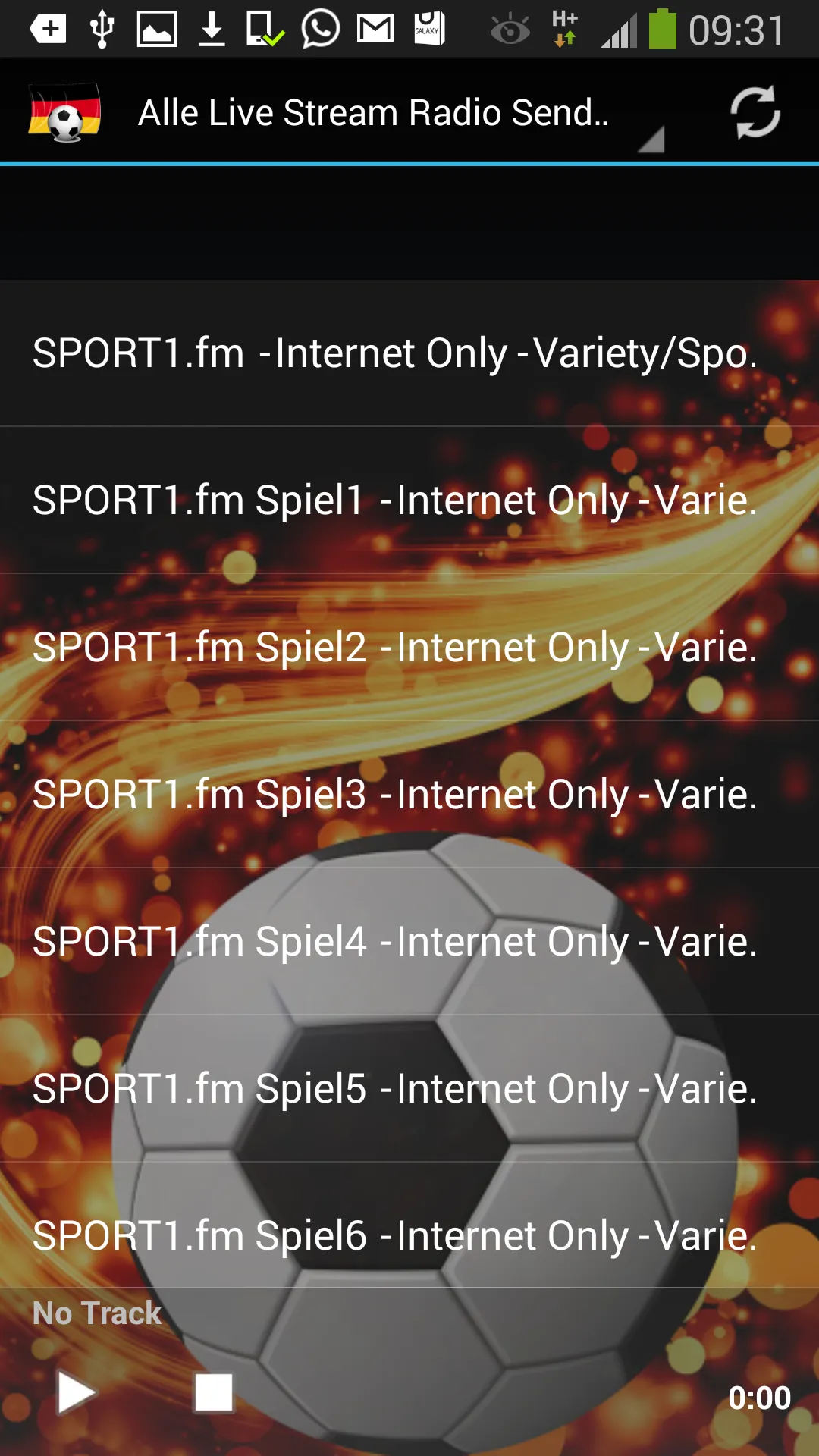 Sport Radio Deutschland | Indus Appstore | Screenshot