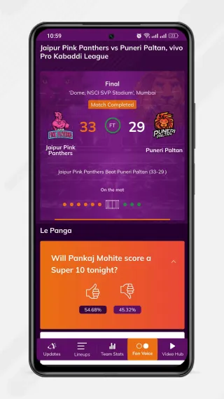 Pro Kabaddi Official App | Indus Appstore | Screenshot