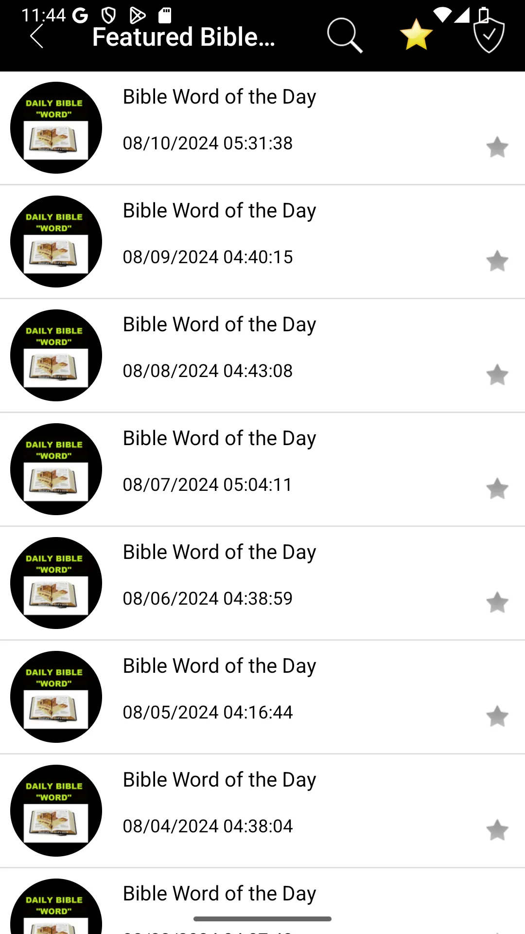 Featured Bible Word of the Day | Indus Appstore | Screenshot