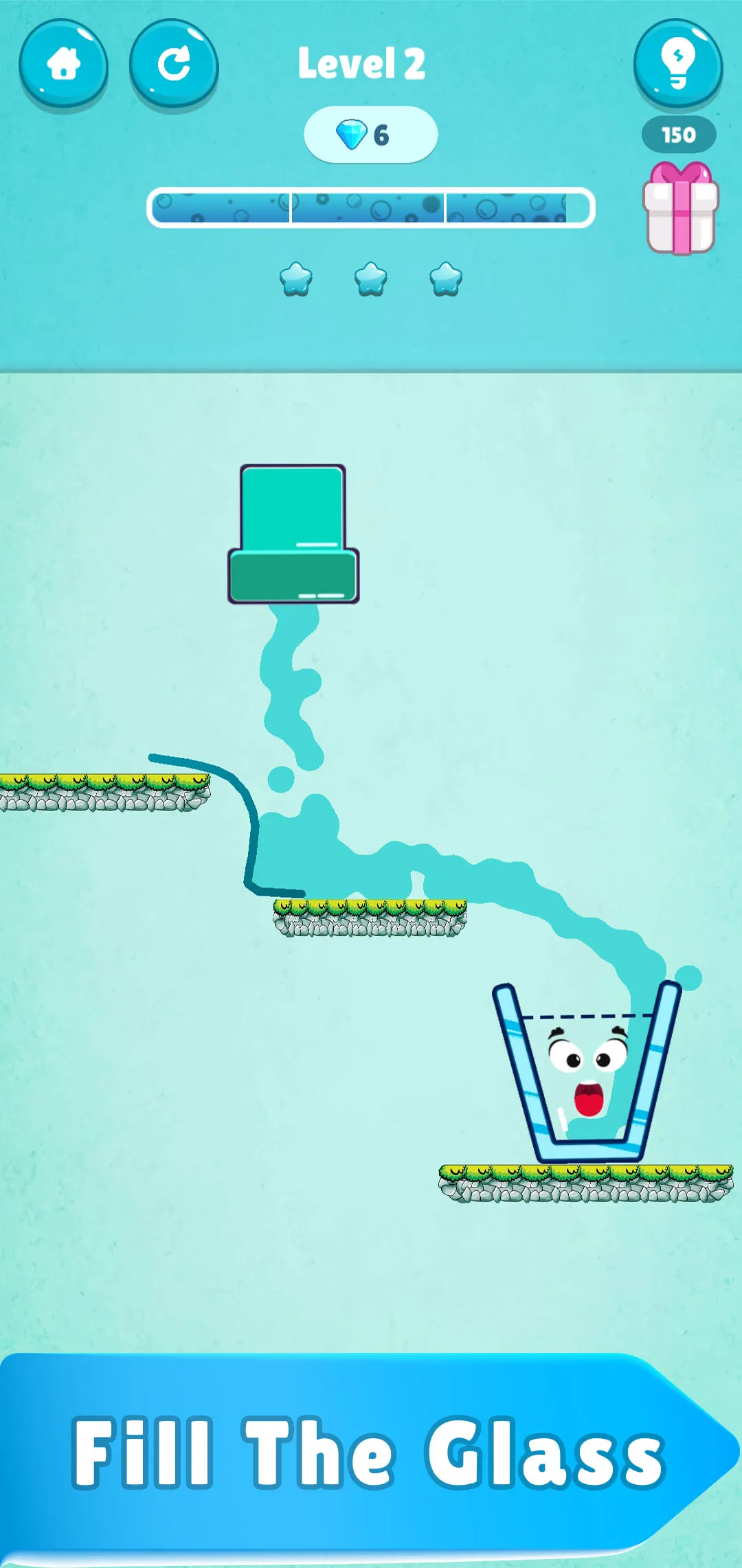 Fill the Glass - Puzzle Game | Indus Appstore | Screenshot