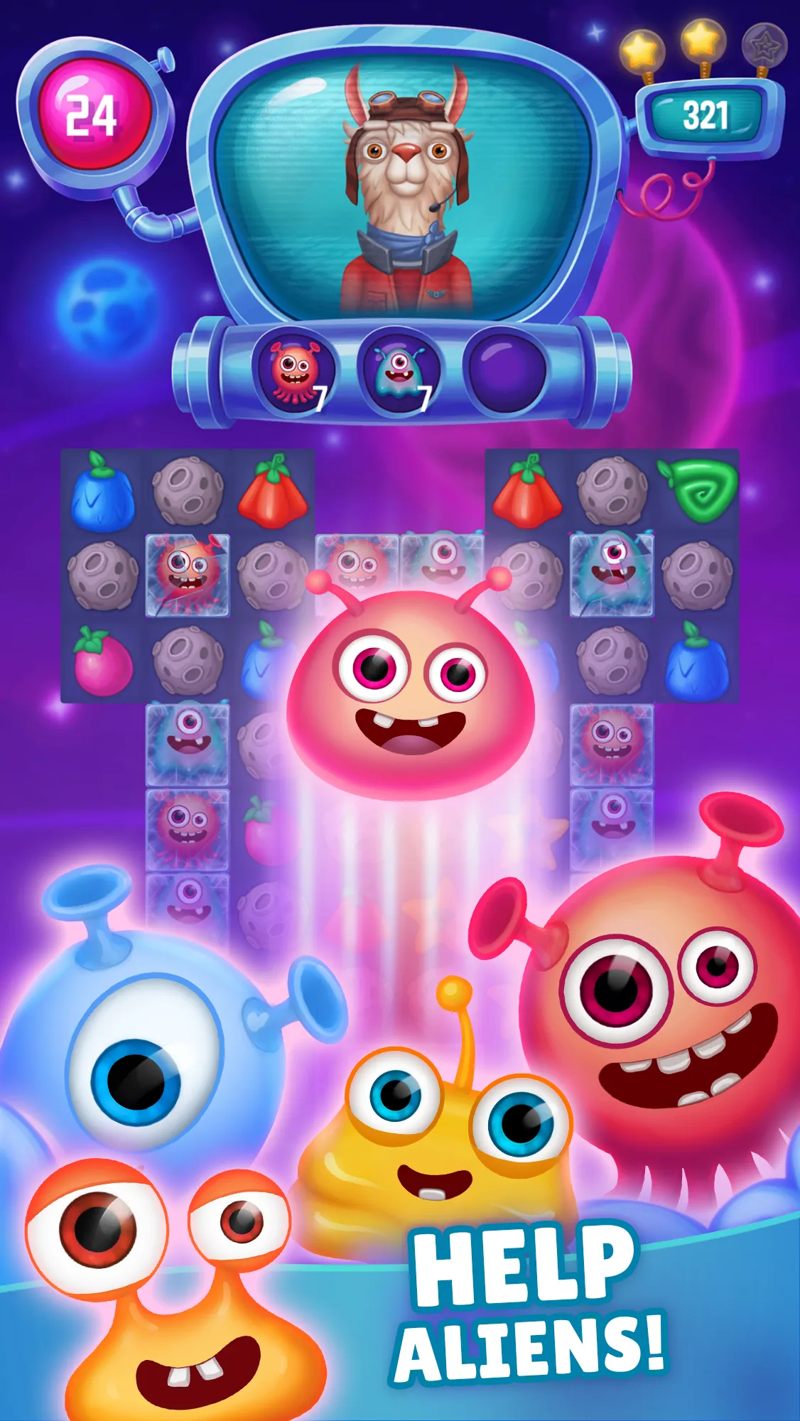 Space Matchers Match 3 Games | Indus Appstore | Screenshot