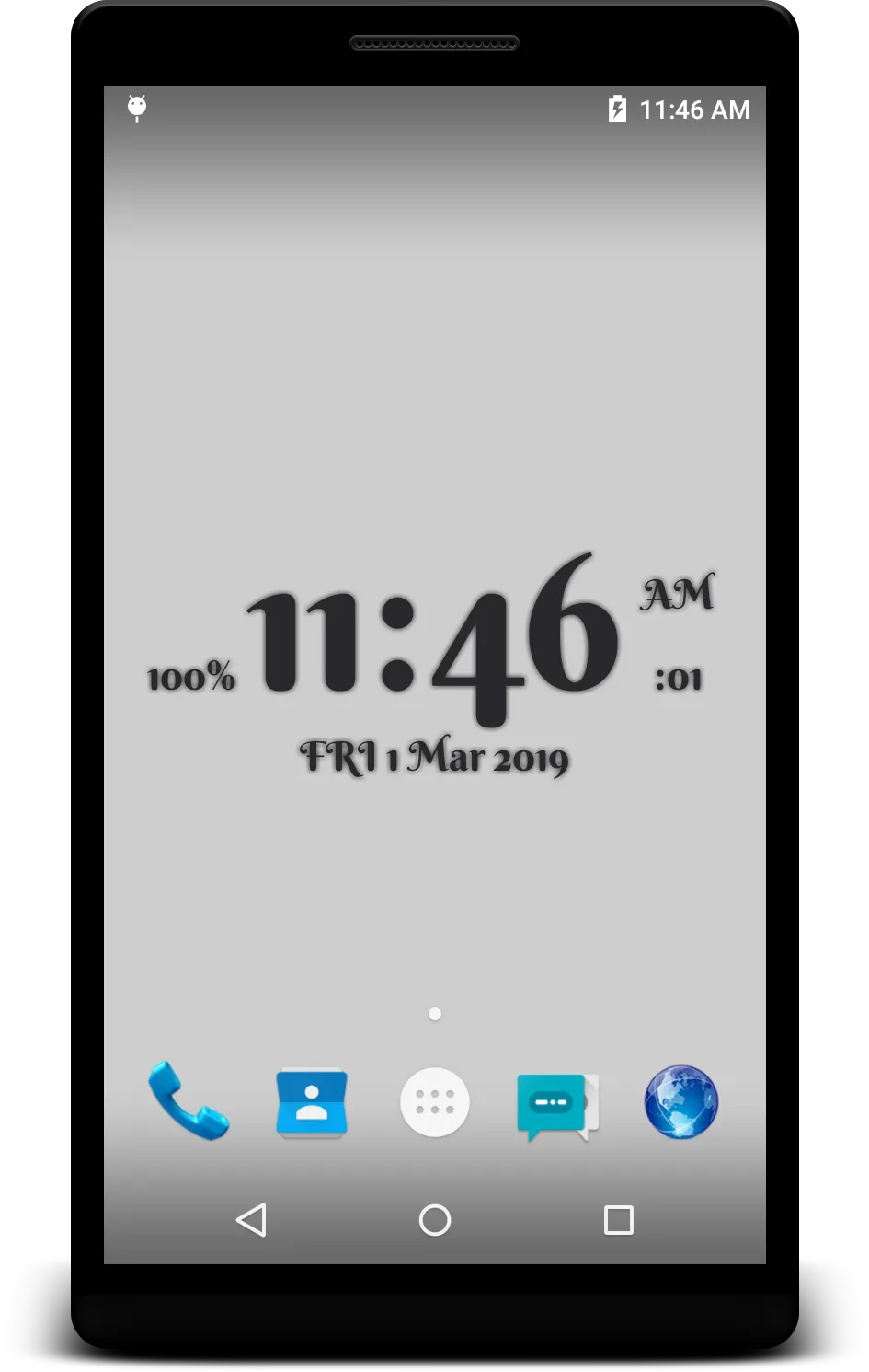 Digital Clock live wallpaper | Indus Appstore | Screenshot