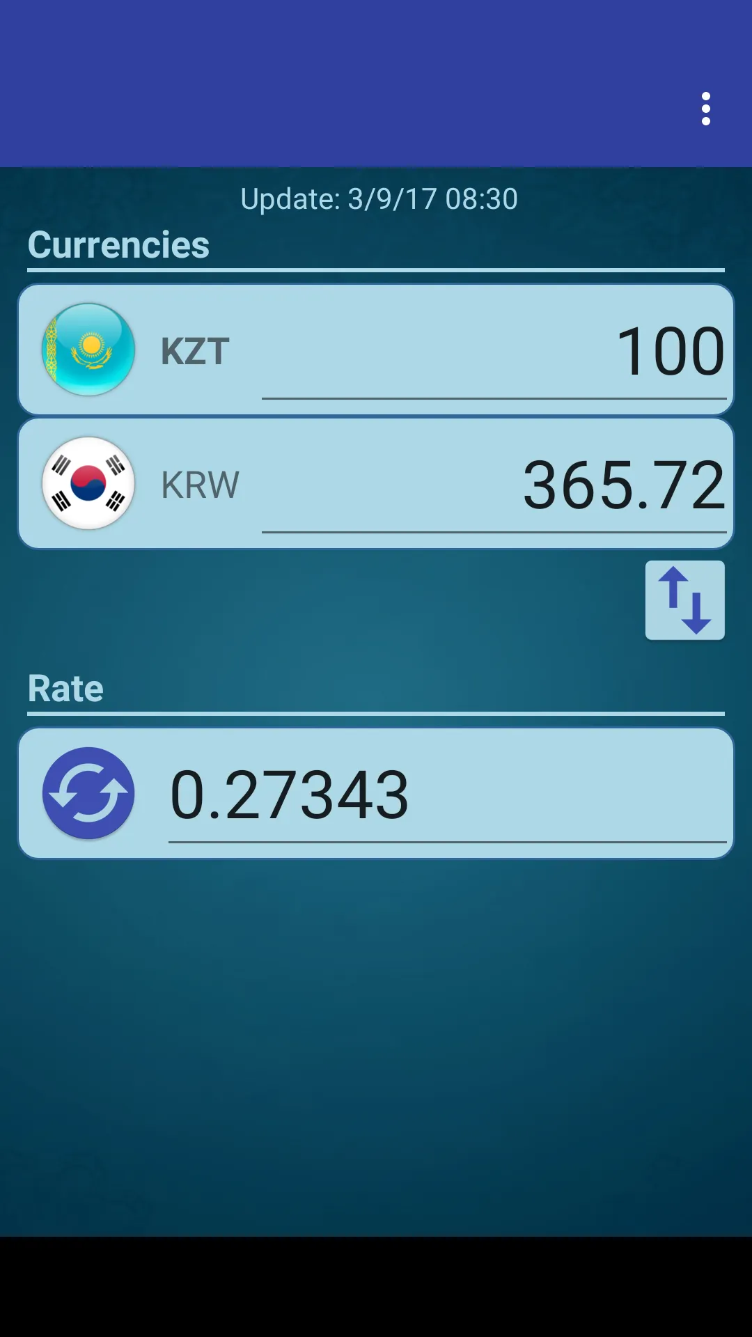 KRW Won x Kazakhstani Tenge | Indus Appstore | Screenshot