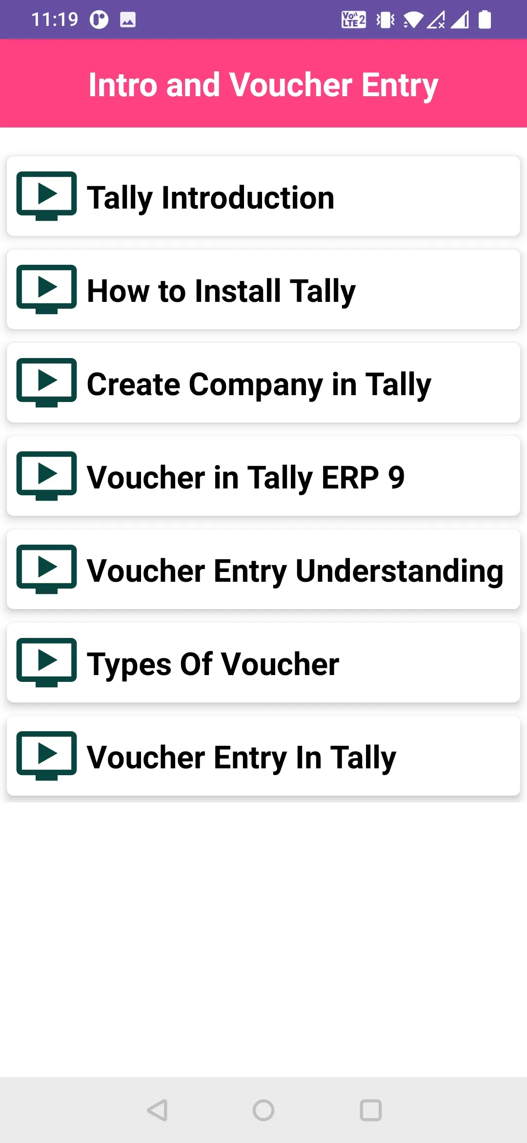 Tally ERP9 Training with GST | Indus Appstore | Screenshot