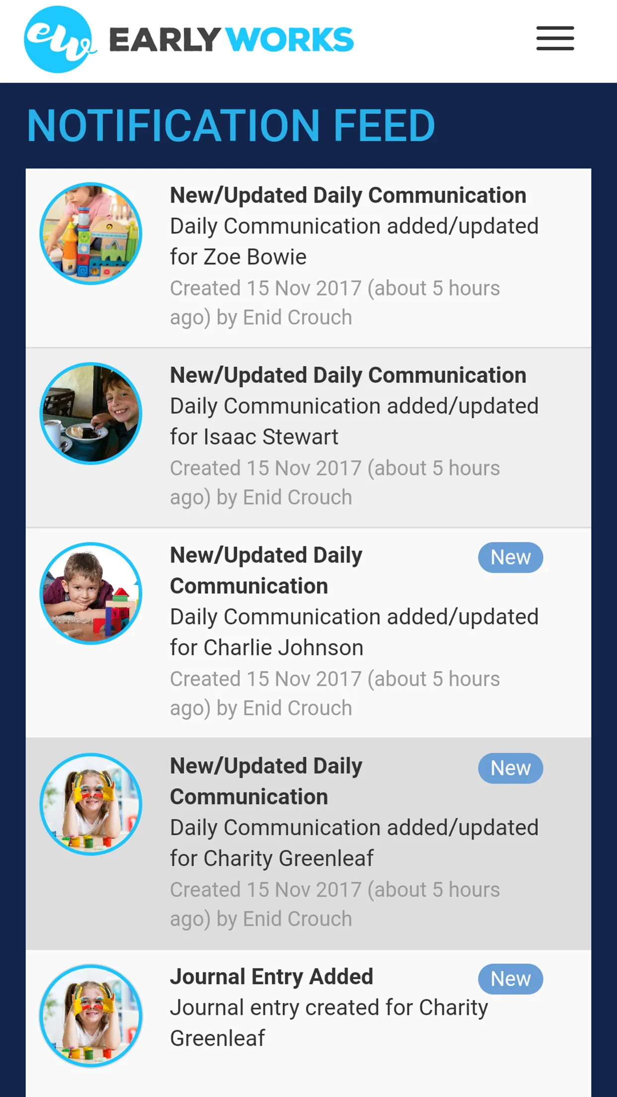 EarlyWorks Family/Educator App | Indus Appstore | Screenshot