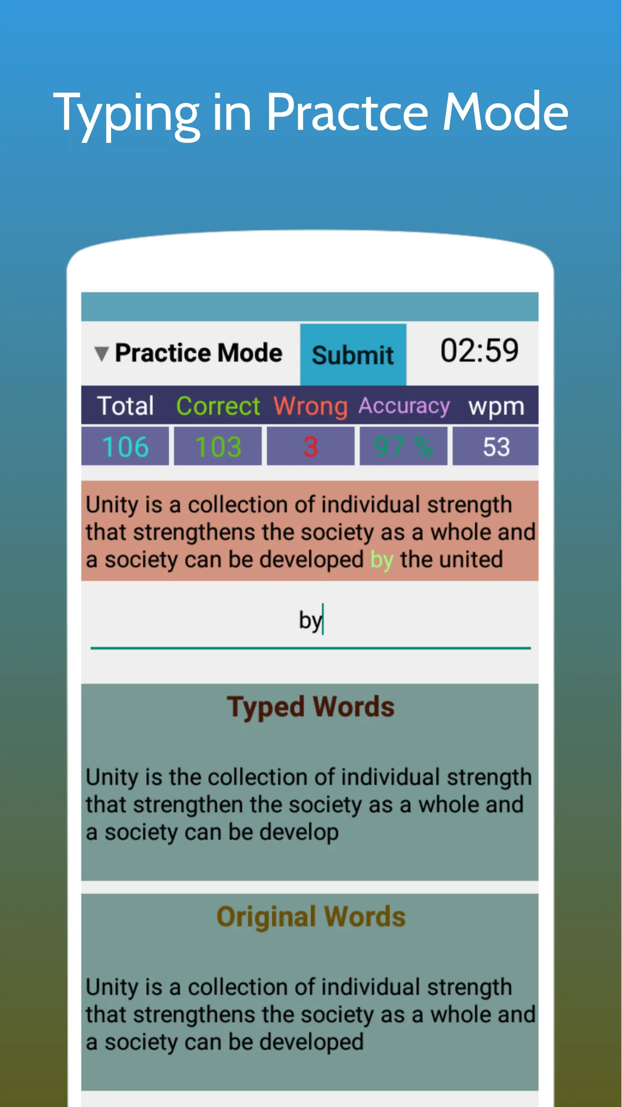 Typing Test App for Govt Exams | Indus Appstore | Screenshot