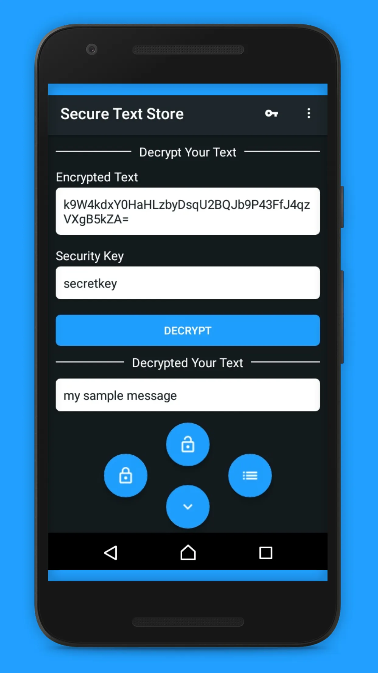 Secure Text Store | Indus Appstore | Screenshot