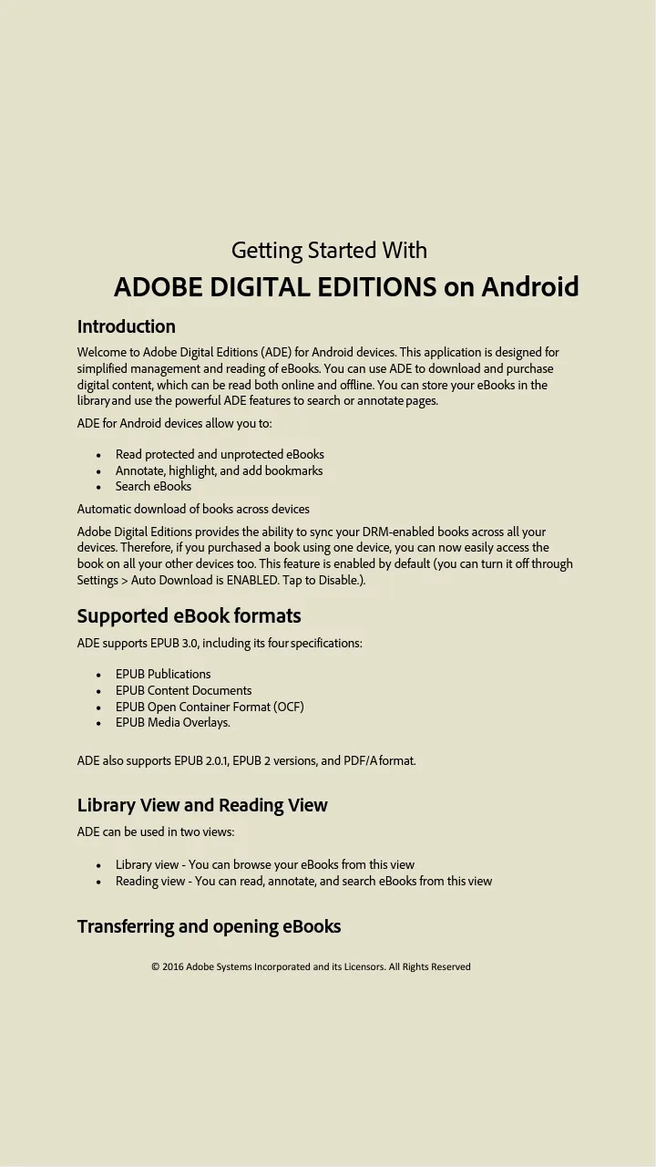 Adobe Digital Editions | Indus Appstore | Screenshot