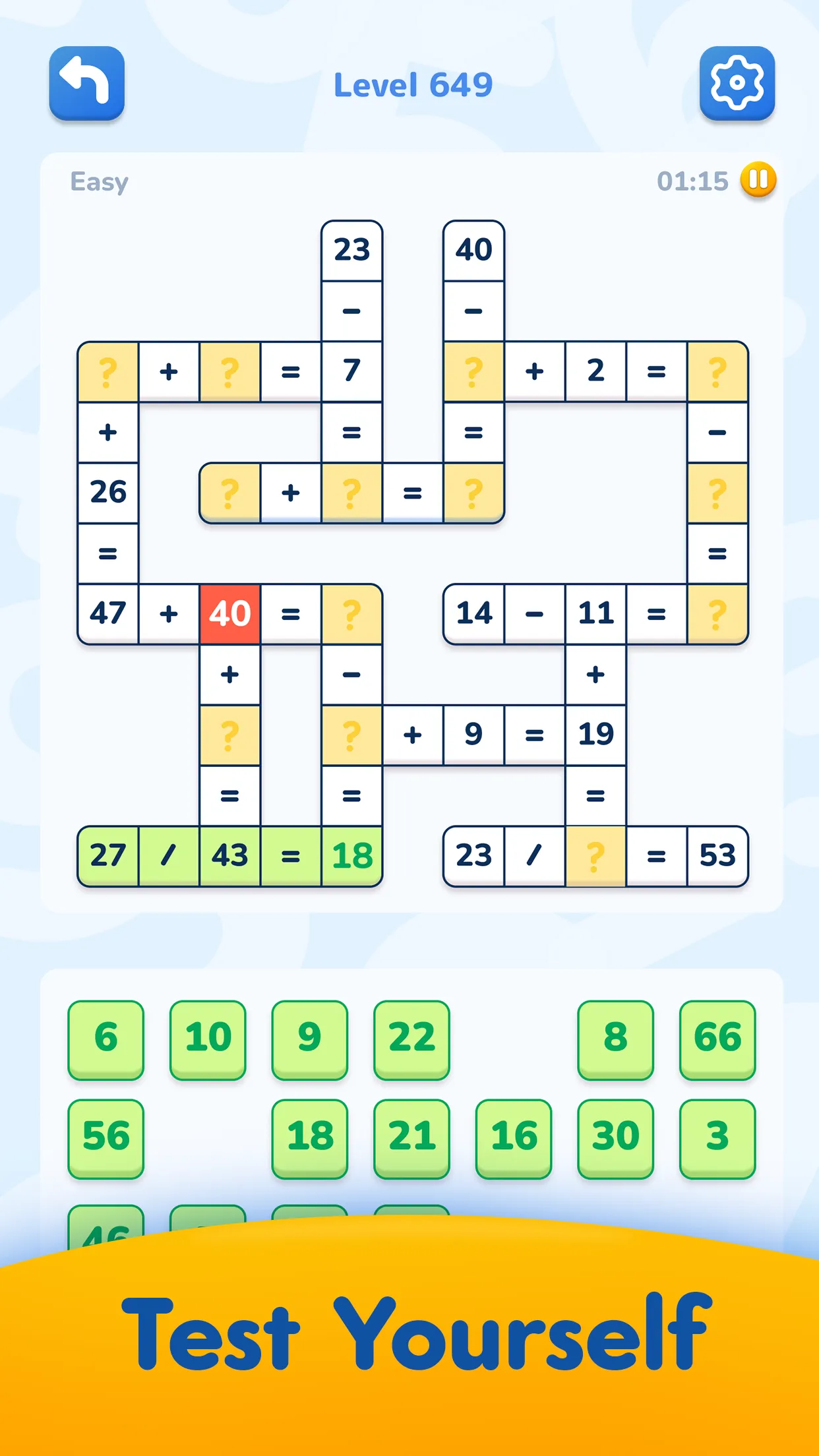 Math Crossword — Number puzzle | Indus Appstore | Screenshot