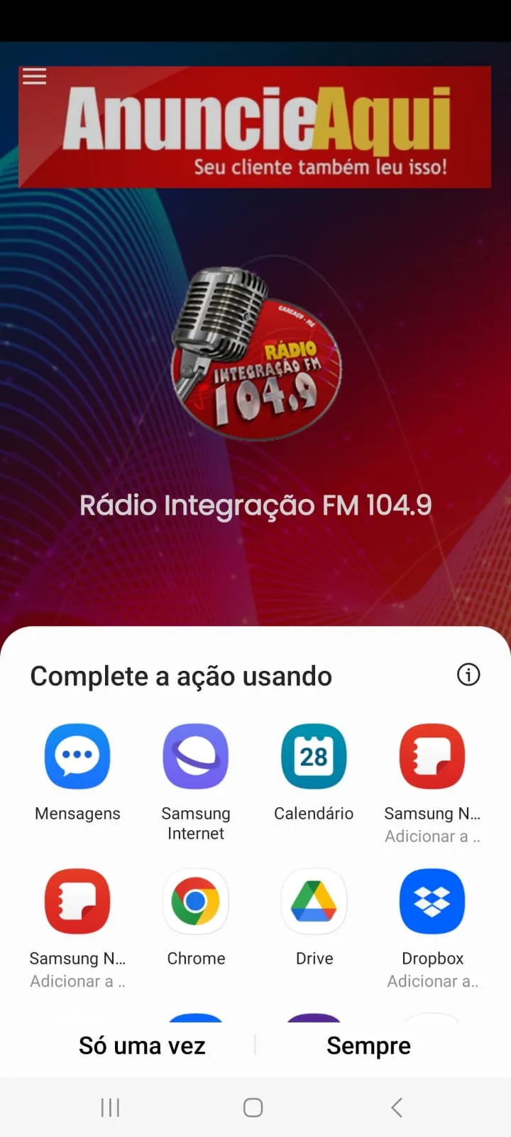 Rádio Integração FM 104.9 | Indus Appstore | Screenshot