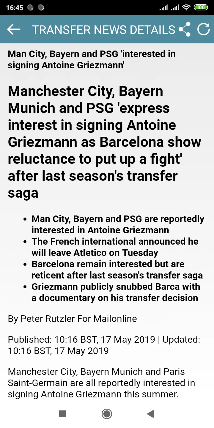 Transfer News for Barcelona | Indus Appstore | Screenshot