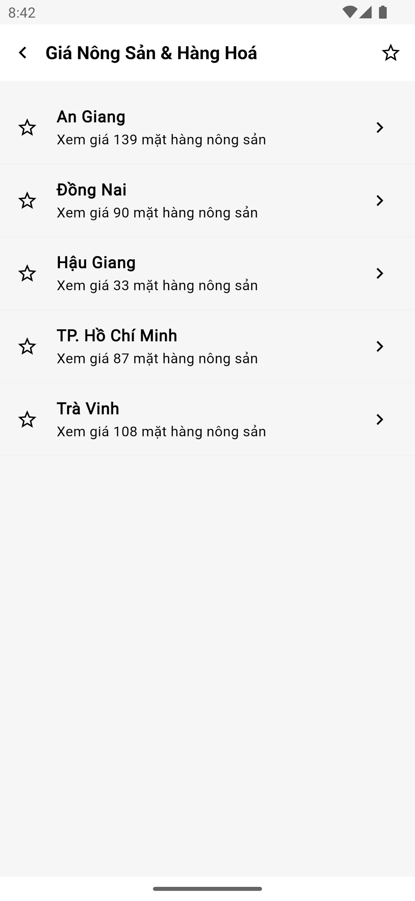 Giá Nông Sản Việt Nam | Indus Appstore | Screenshot