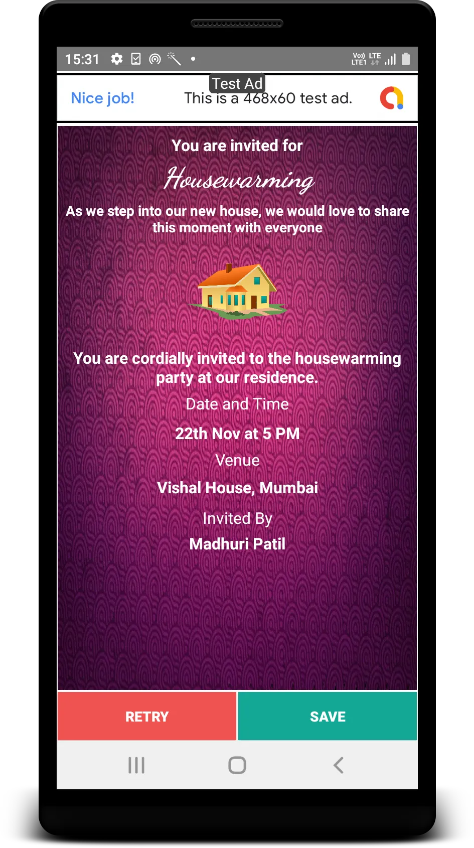 Vastushanti Invitation Makers | Indus Appstore | Screenshot